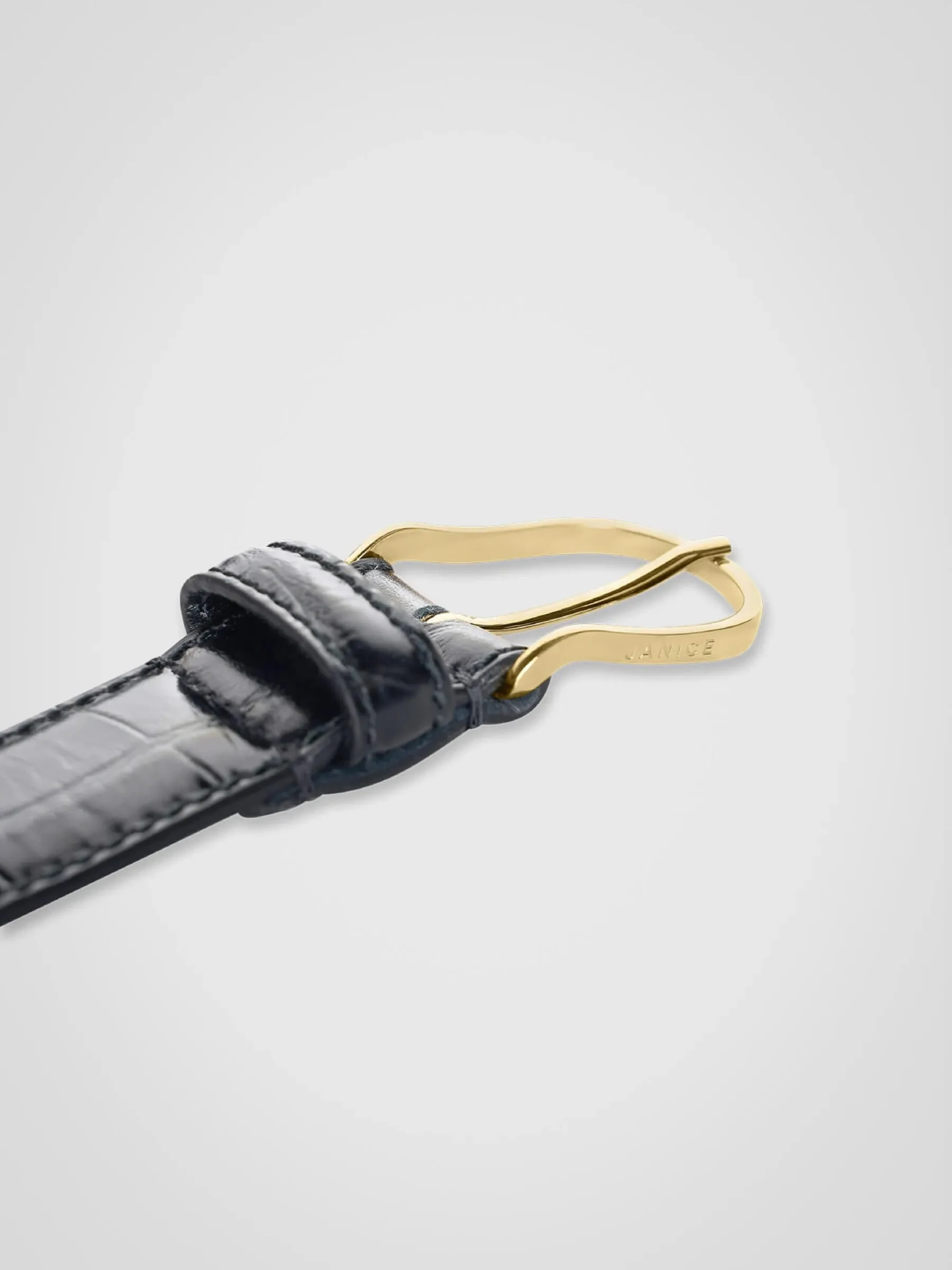 Chase Zwart Goud Croco