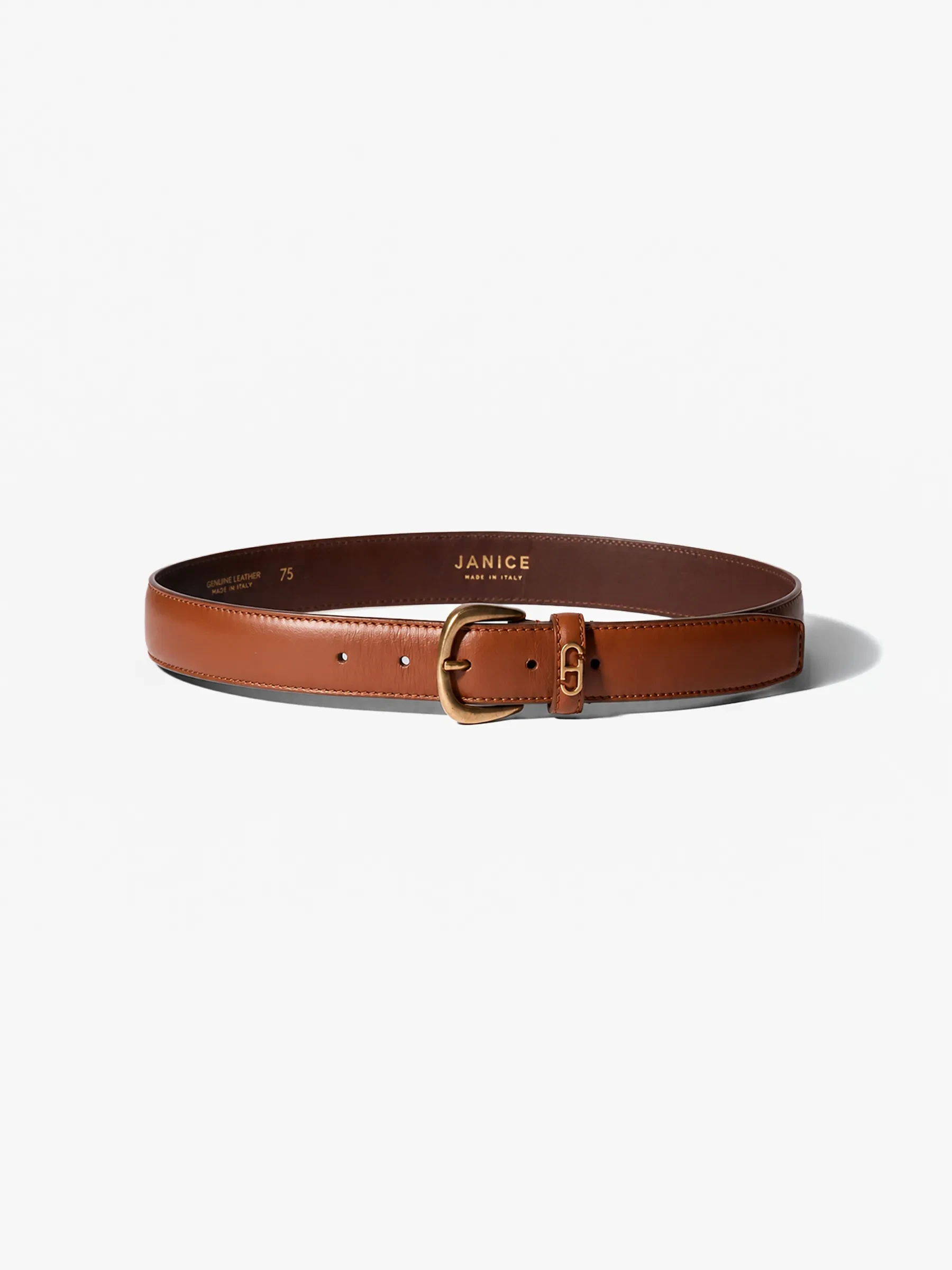 Riem Leer Dames Tabacco Malone Brass