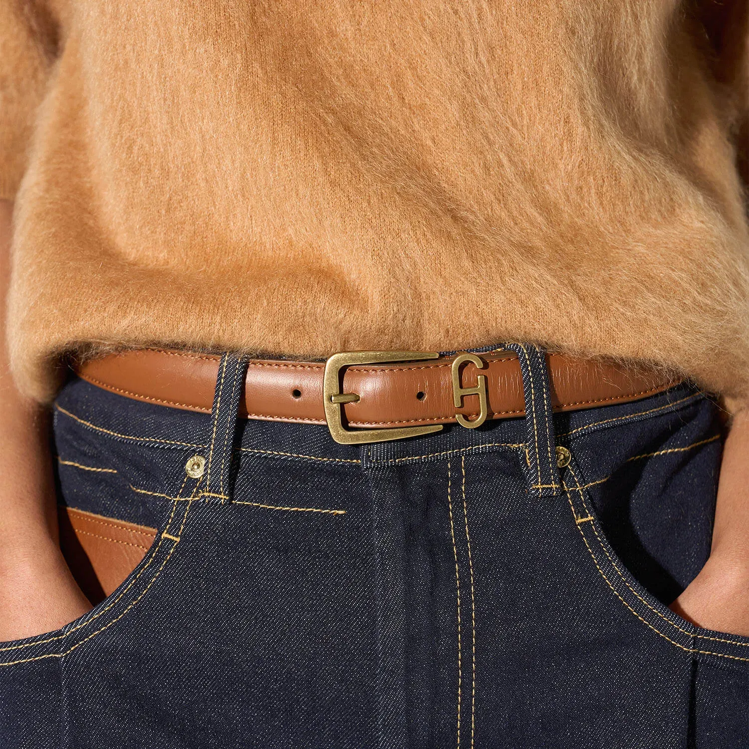 Riem Leer Dames Tabacco Malone Brass