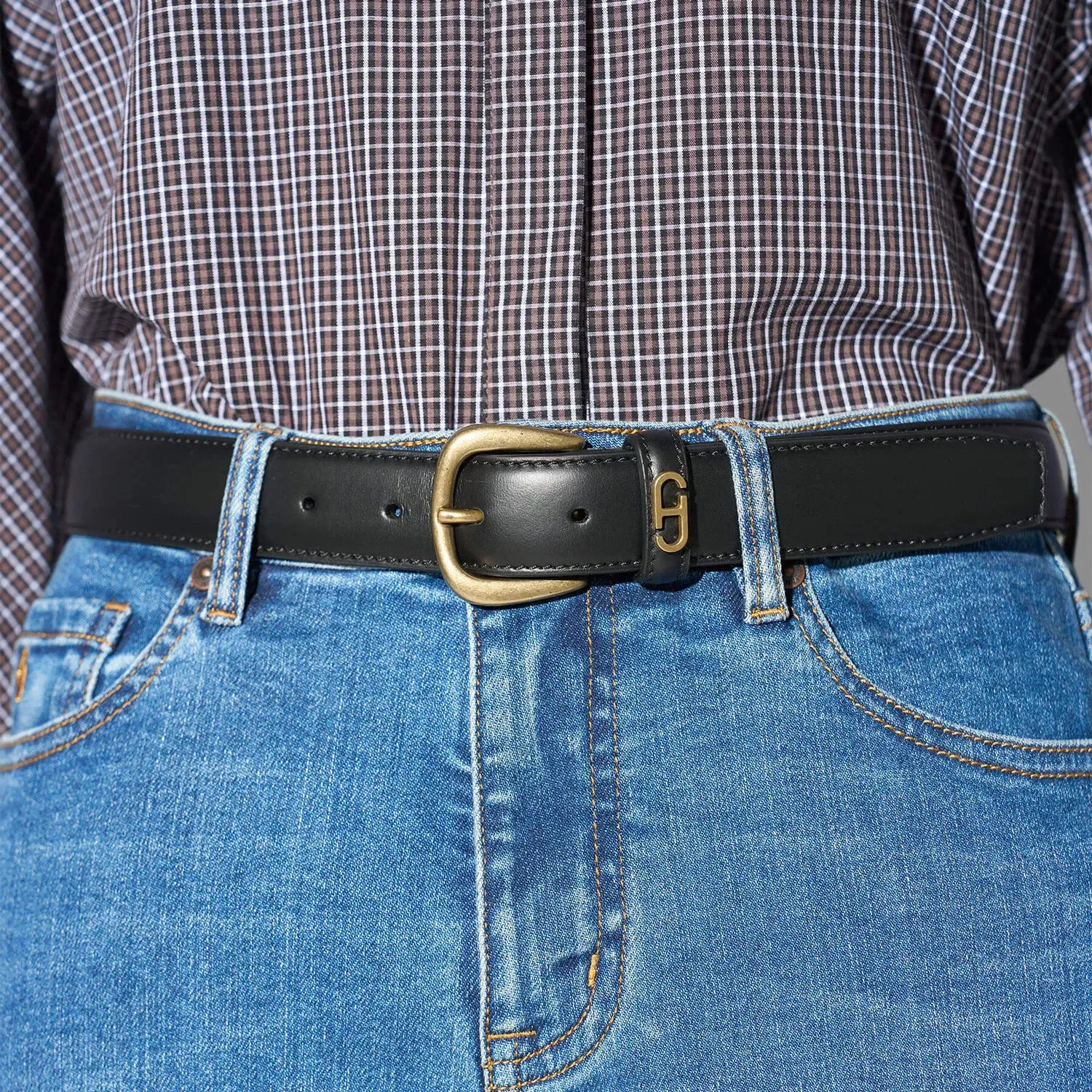 Riem Leer Dames Zwart Malone Brass