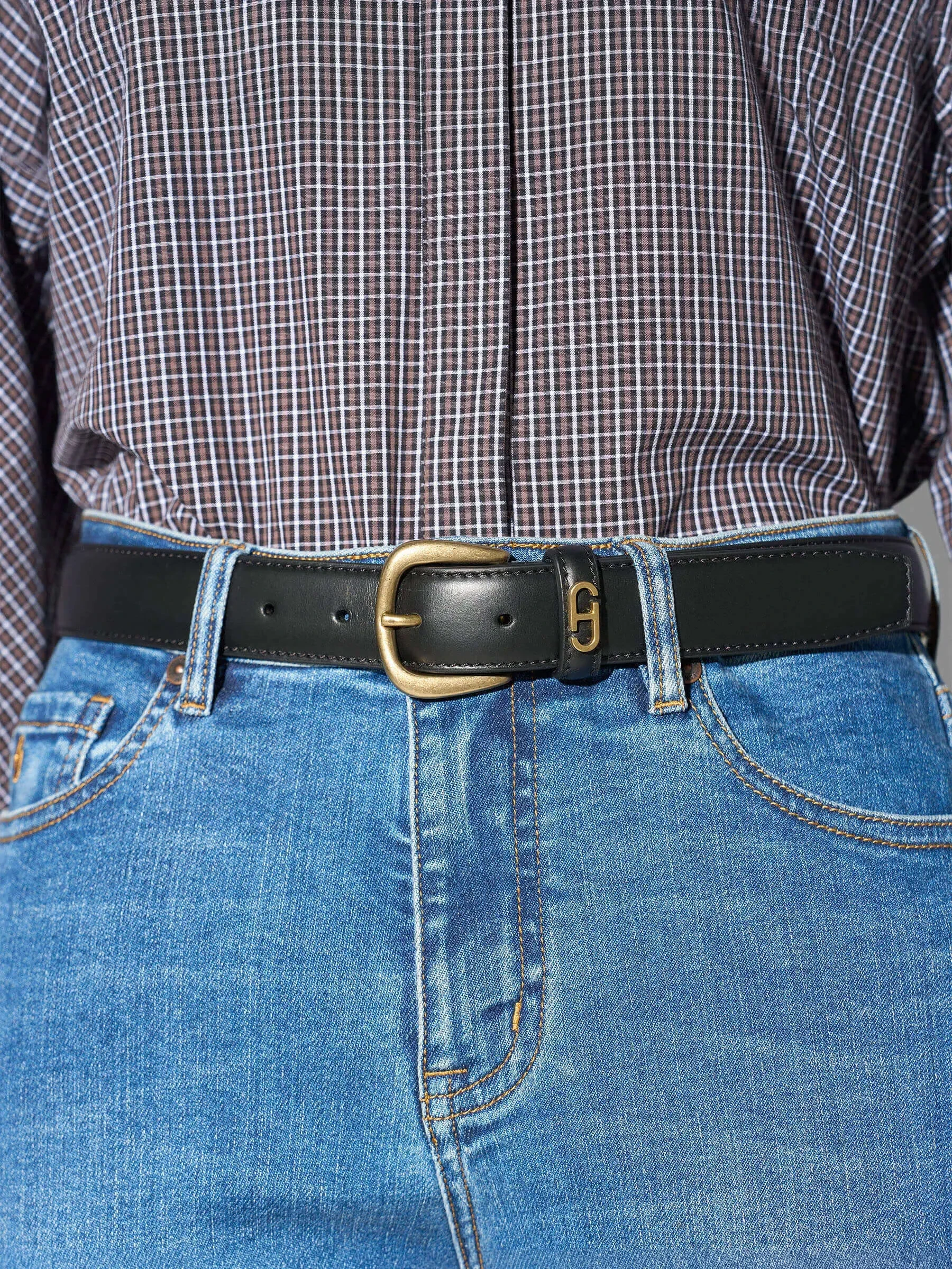 Riem Leer Dames Zwart Malone Brass