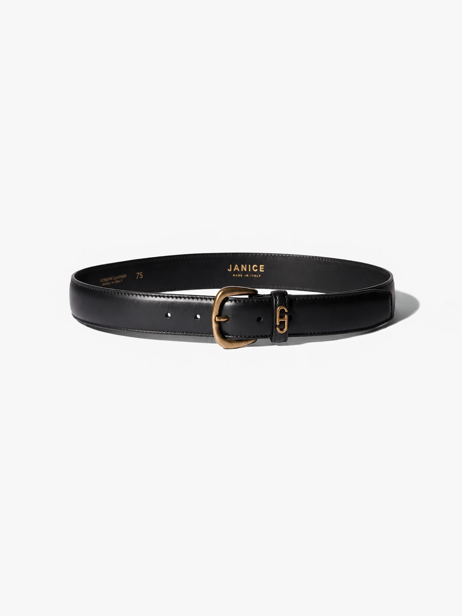Riem Leer Dames Zwart Malone Brass