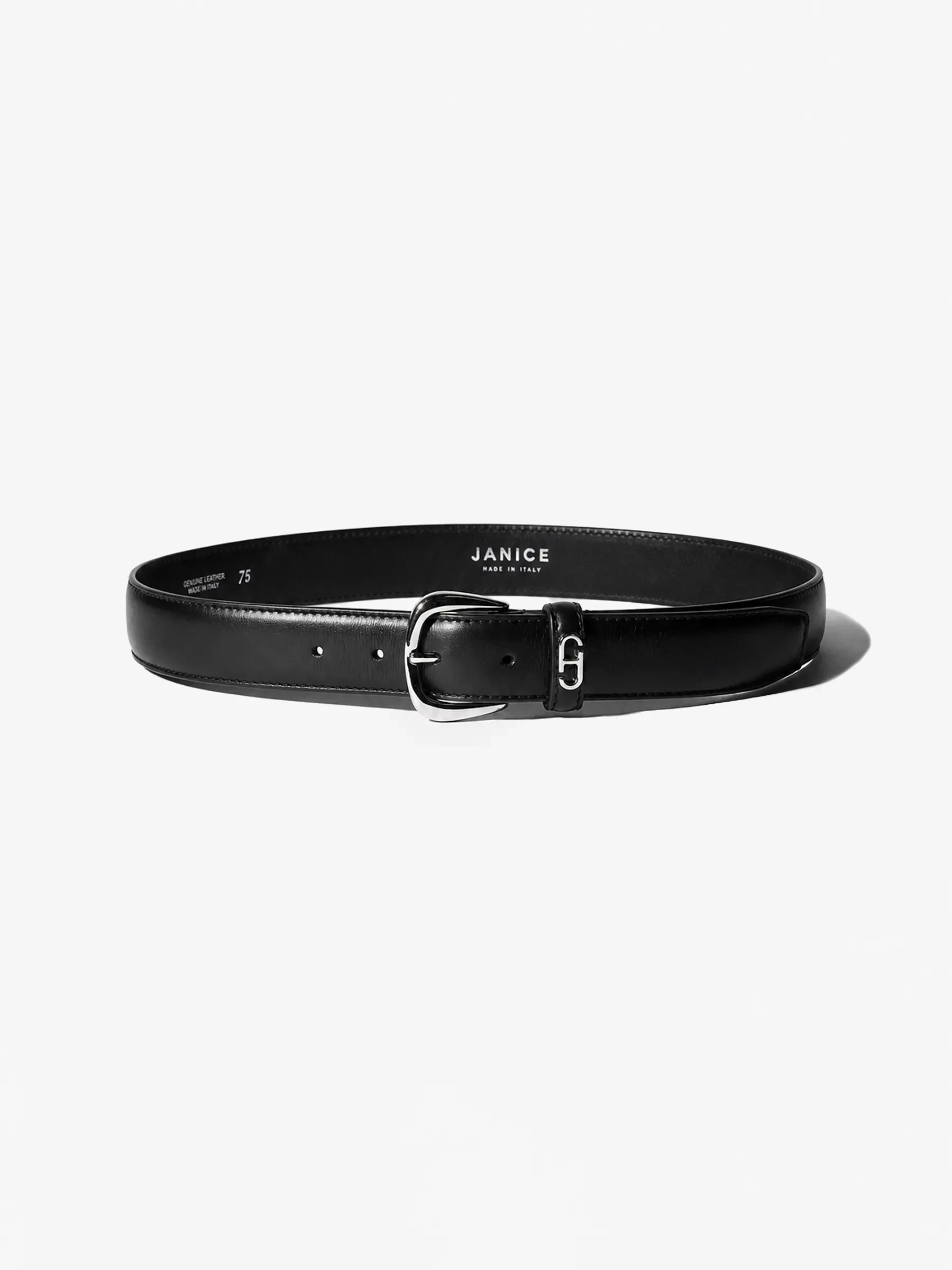 Riem Leer Dames Zwart Malone Zilver