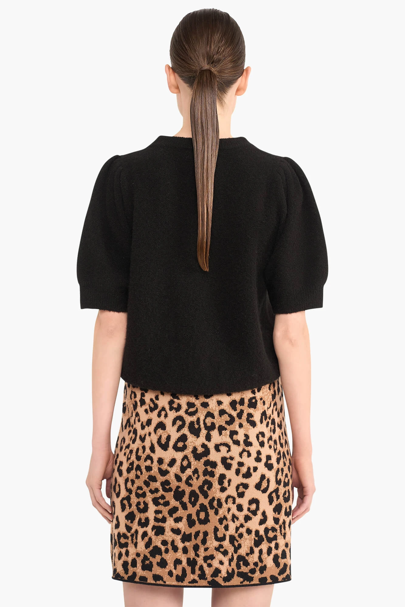 Rokje Gebreid Stretch Viscose Rodger Panterprint