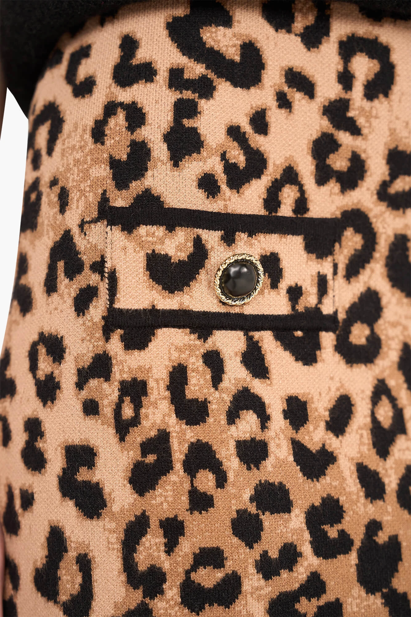 Rokje Gebreid Stretch Viscose Rodger Panterprint