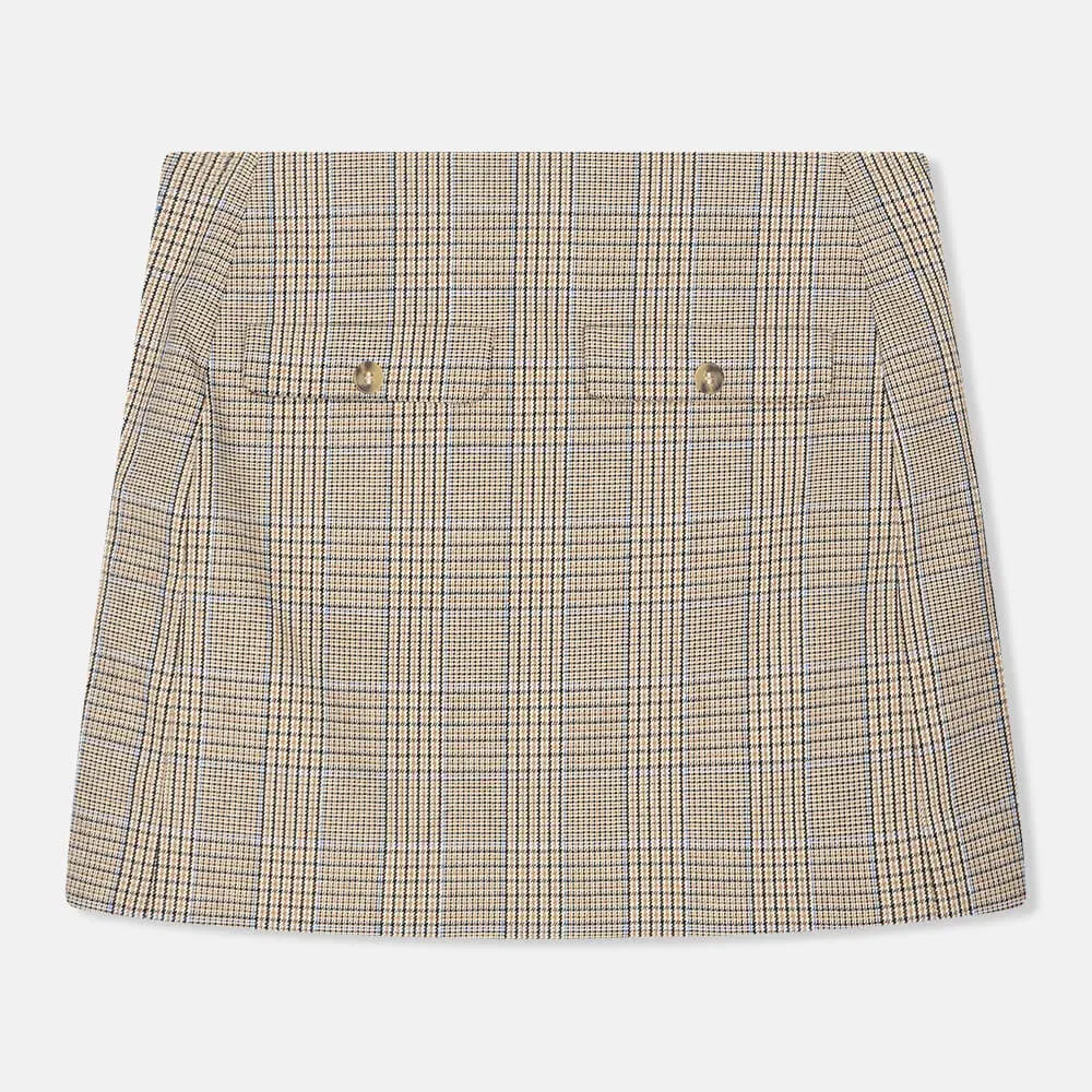 Rok Kort Ruiten Nade Beige