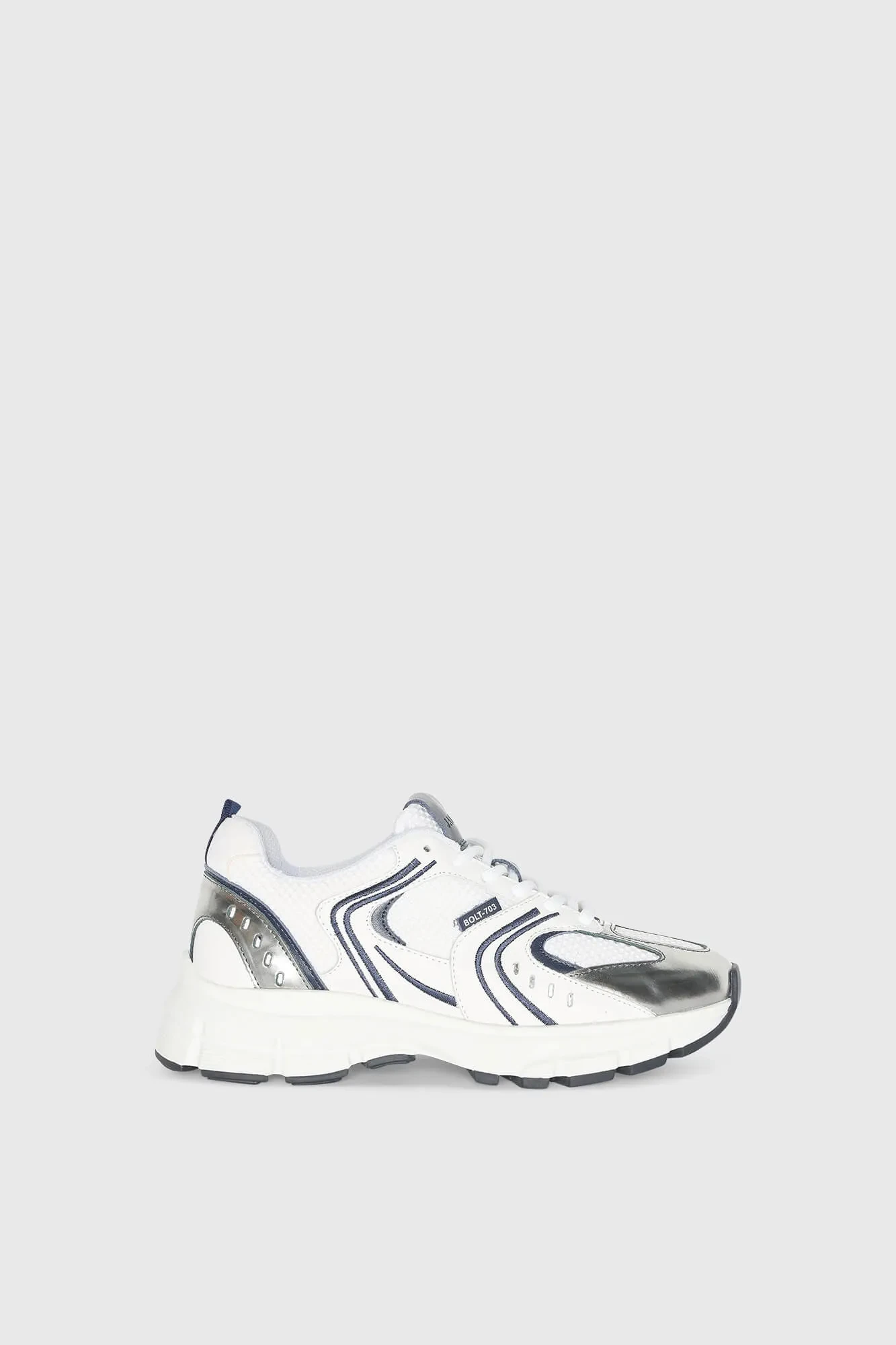 Runner Sneakers Dames Bolt Blauw Wit 703