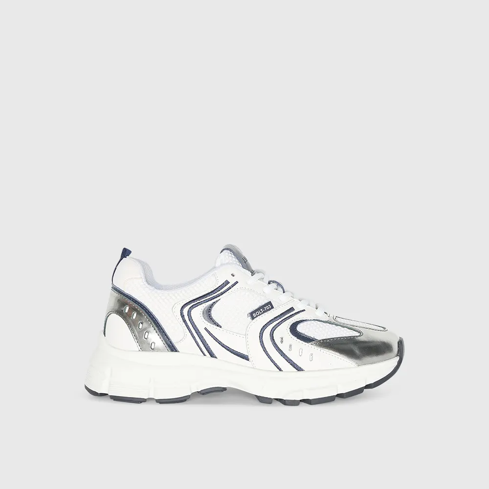 Runner Sneakers Dames Bolt Blauw Wit 703