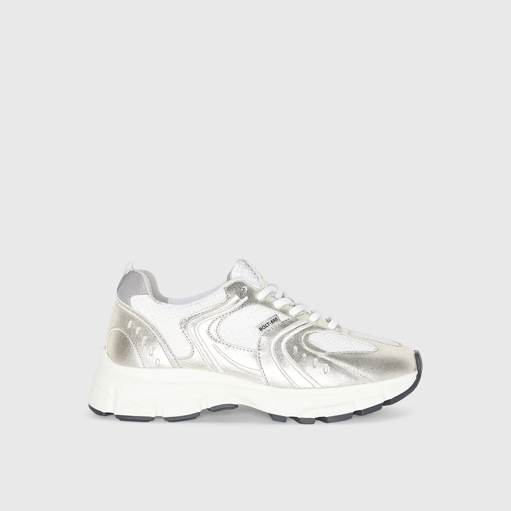 Runner Sneakers Dames Bolt Zilver 888