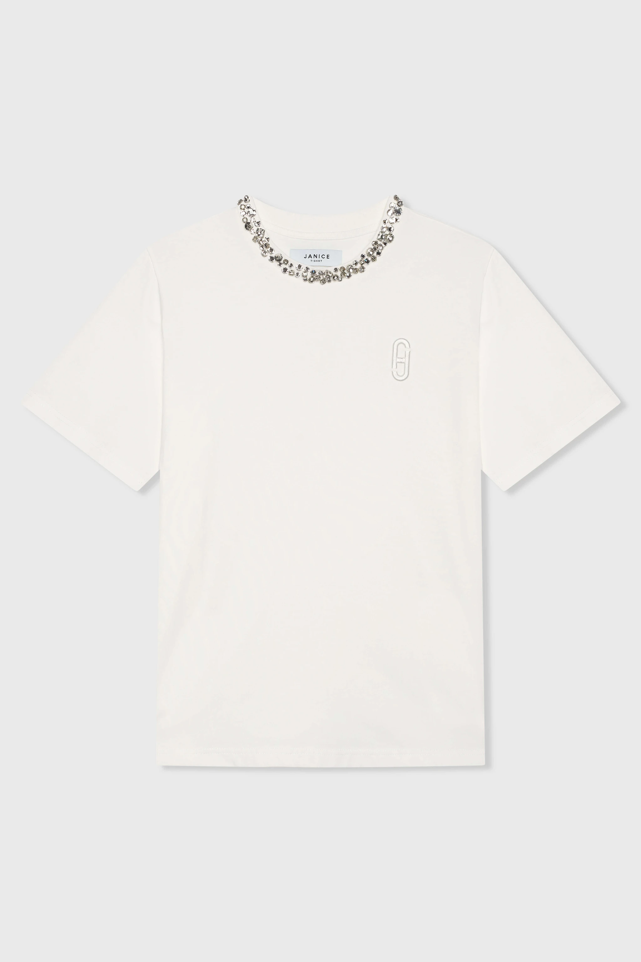 Shirt Dames Steentjes Rock Wit