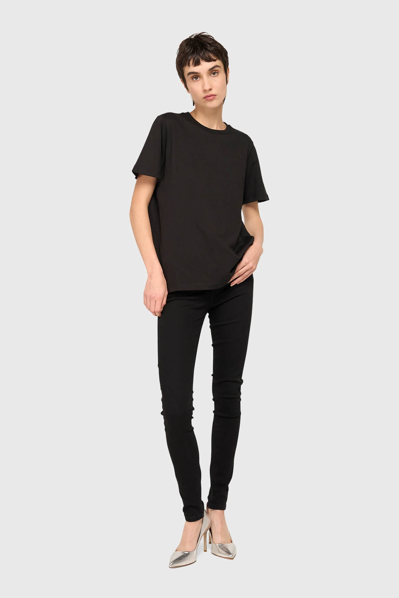 Zwart Dames Shirt Rock Black