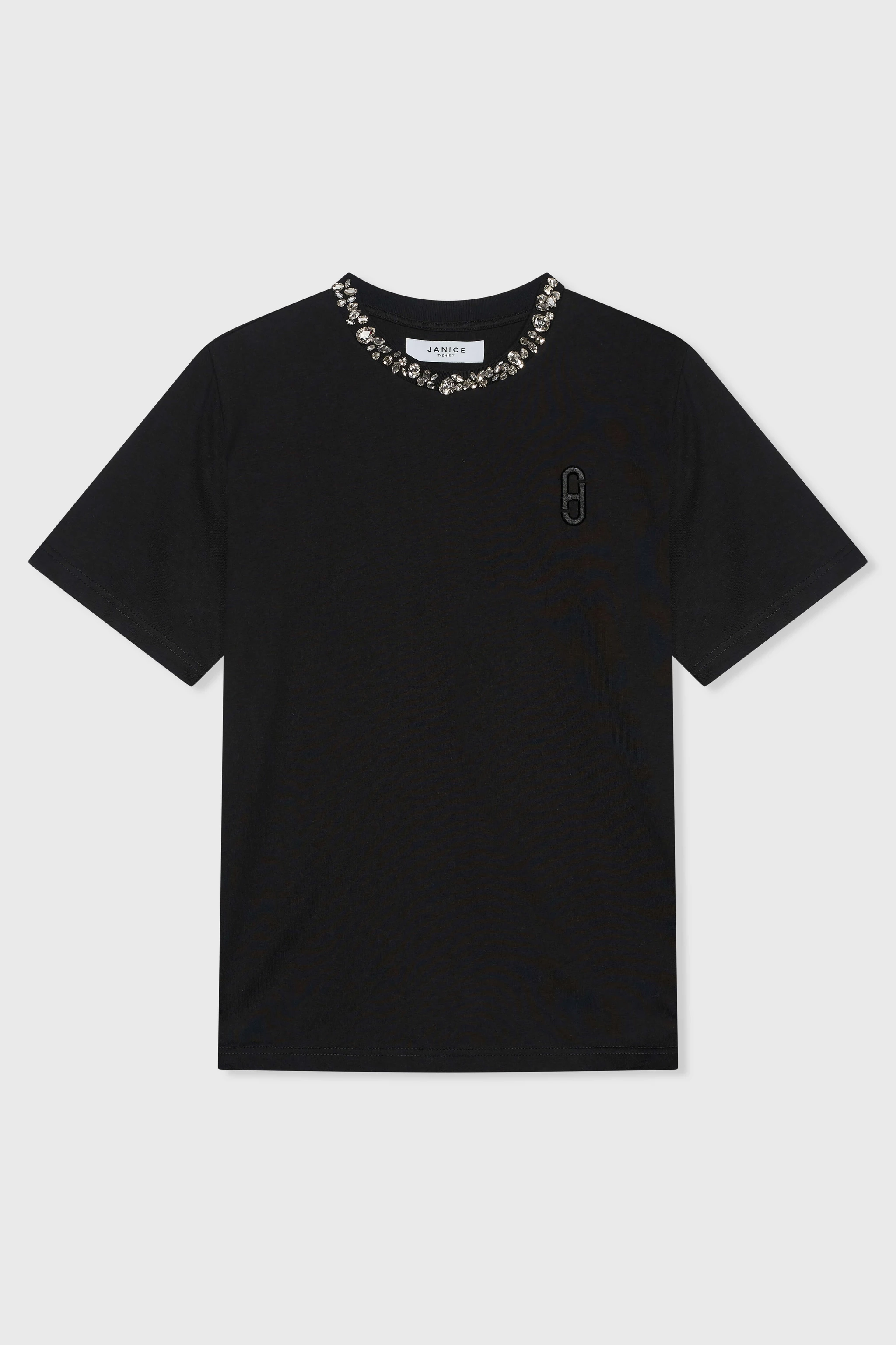 Shirt Dames Steentjes Rock Zwart
