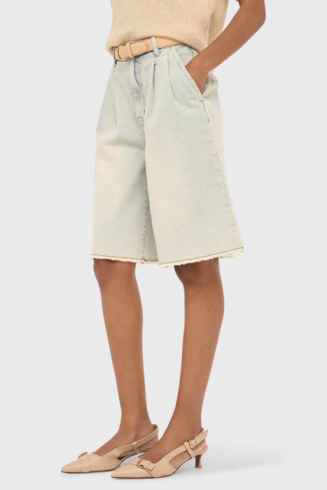 Shorts Denim Dames Dime Blauw 004