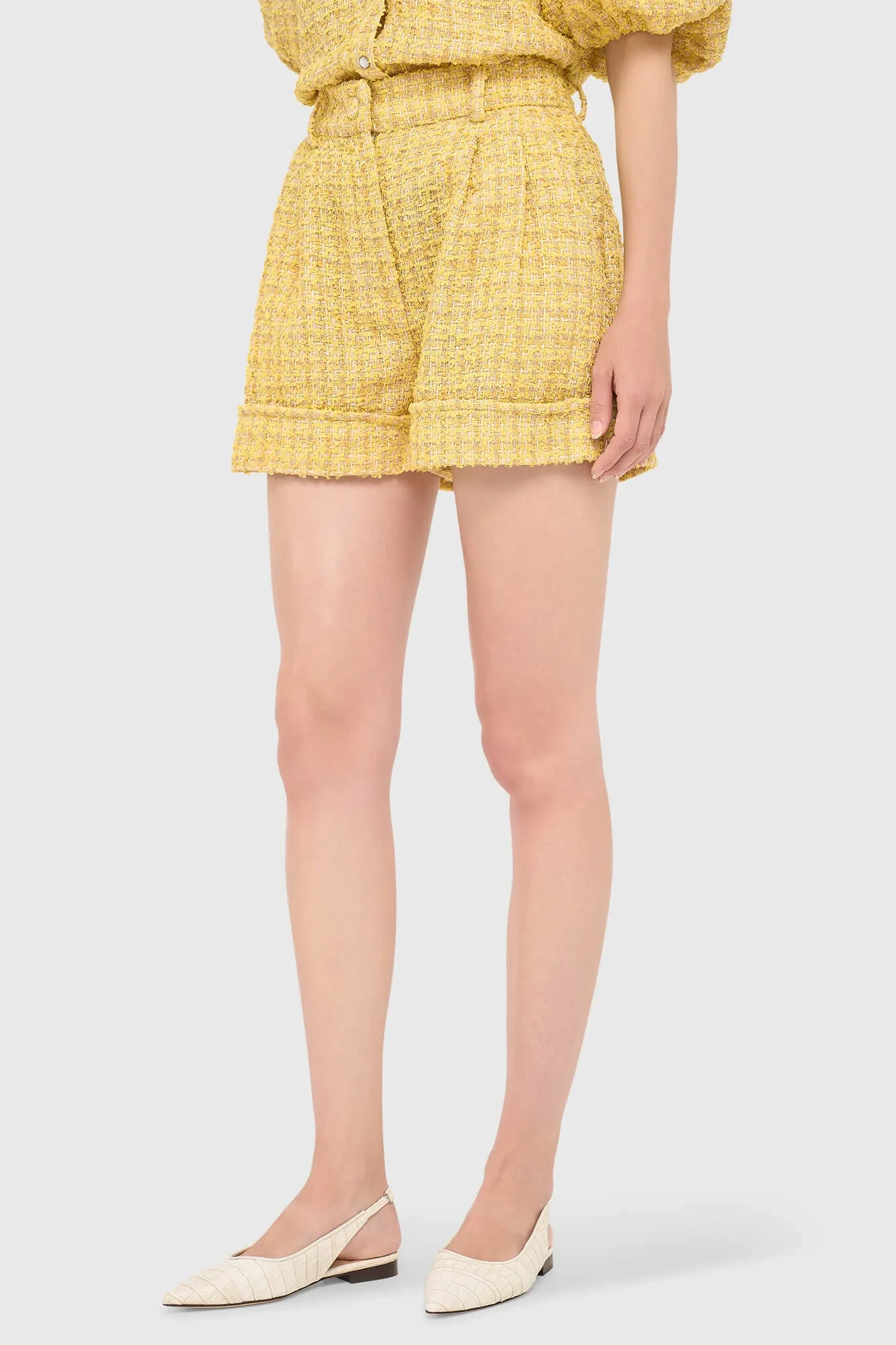 Shorts Dames Tweed Arthur Geel