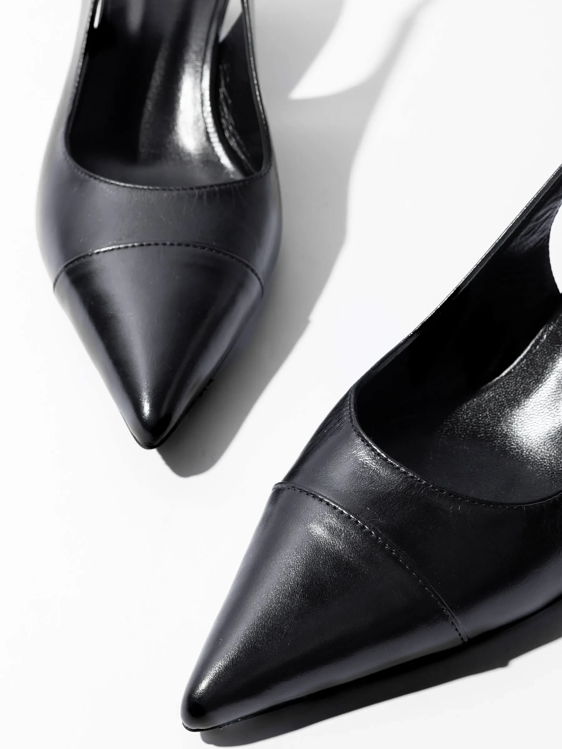 Leren Slingback Pumps Daylon Zwart