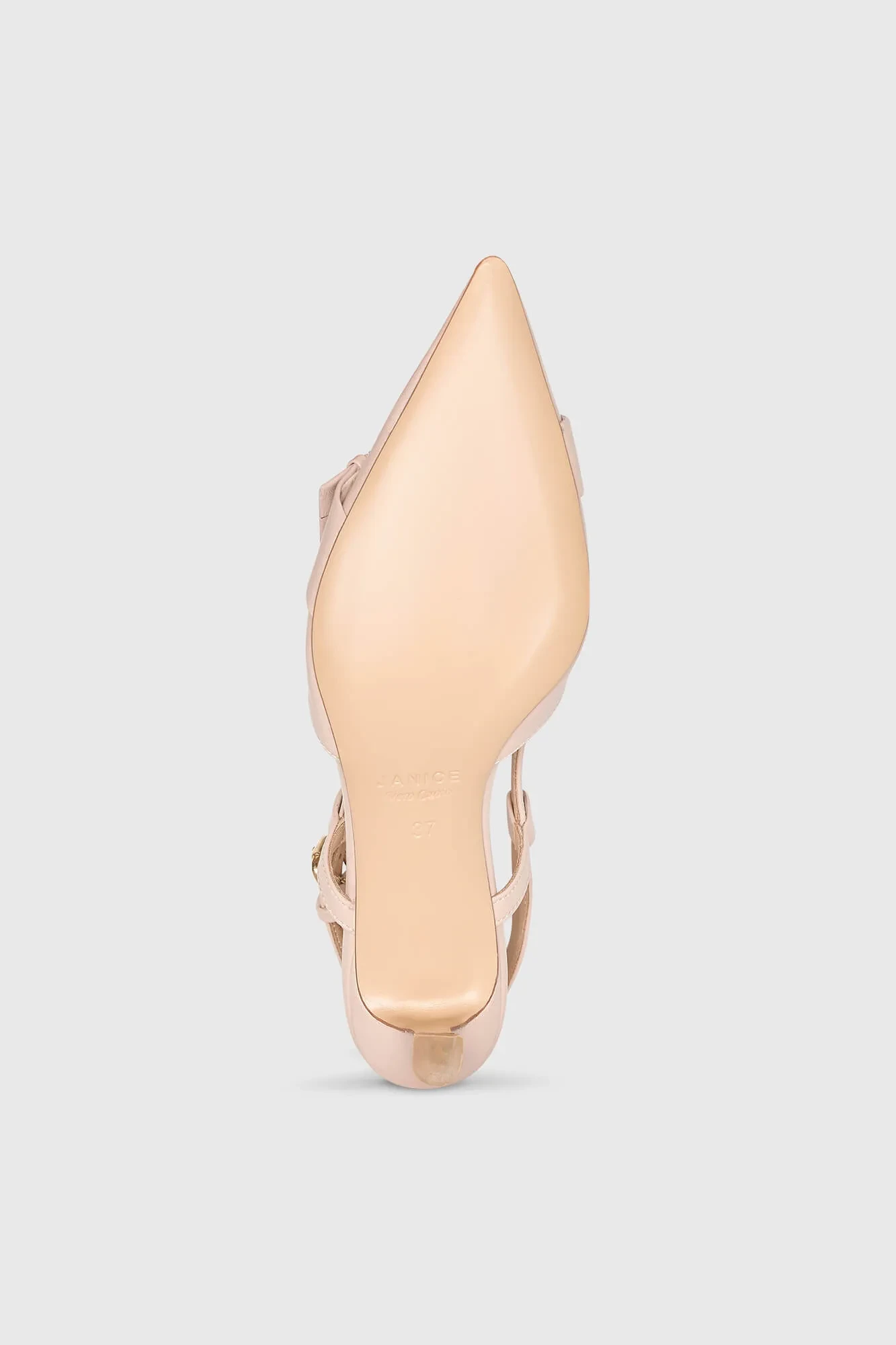 Slingbacks Dames Leer Hakje Roze Elio