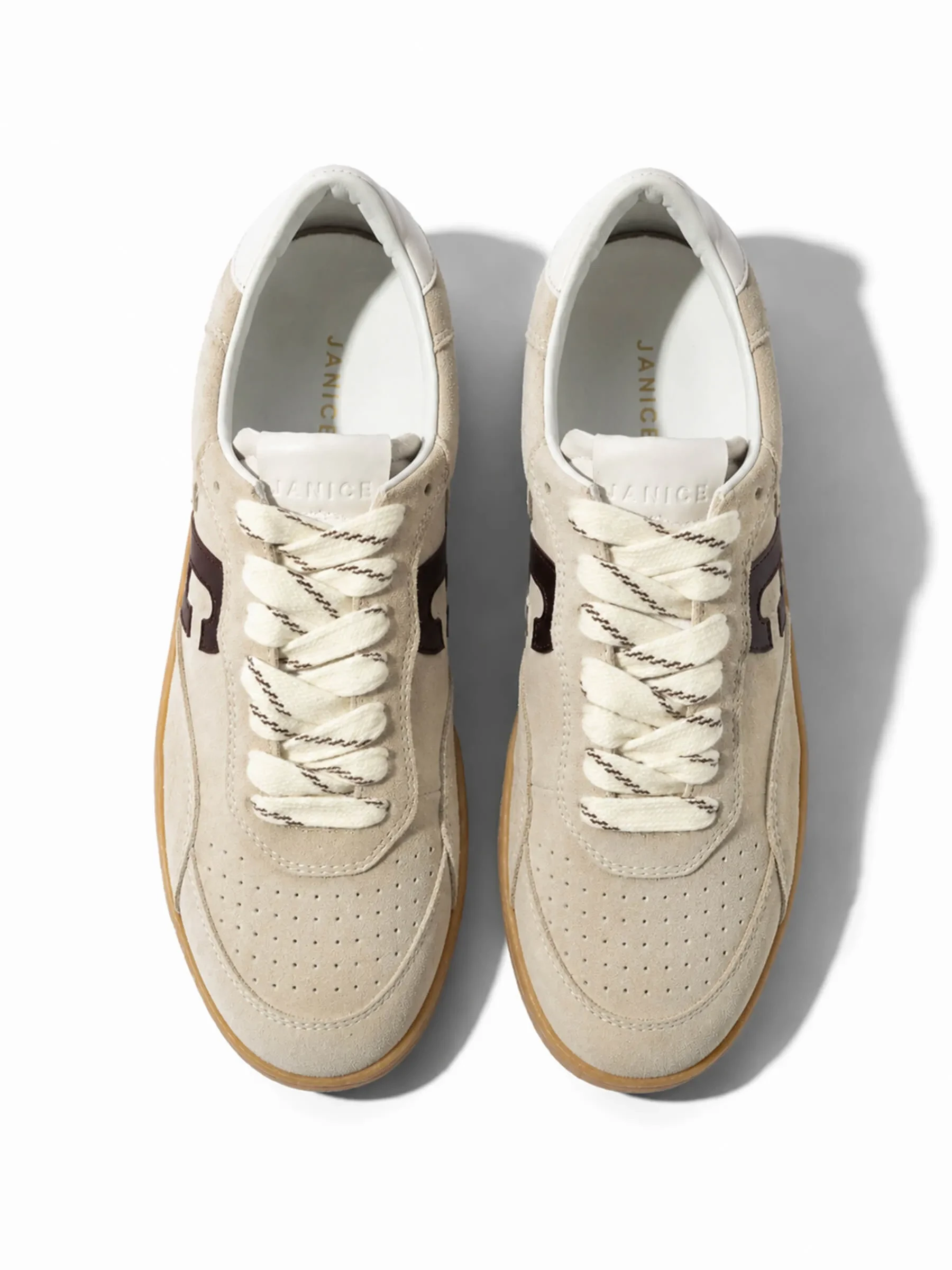 Sneakers Dames Handbal Vintage Stanley Beige