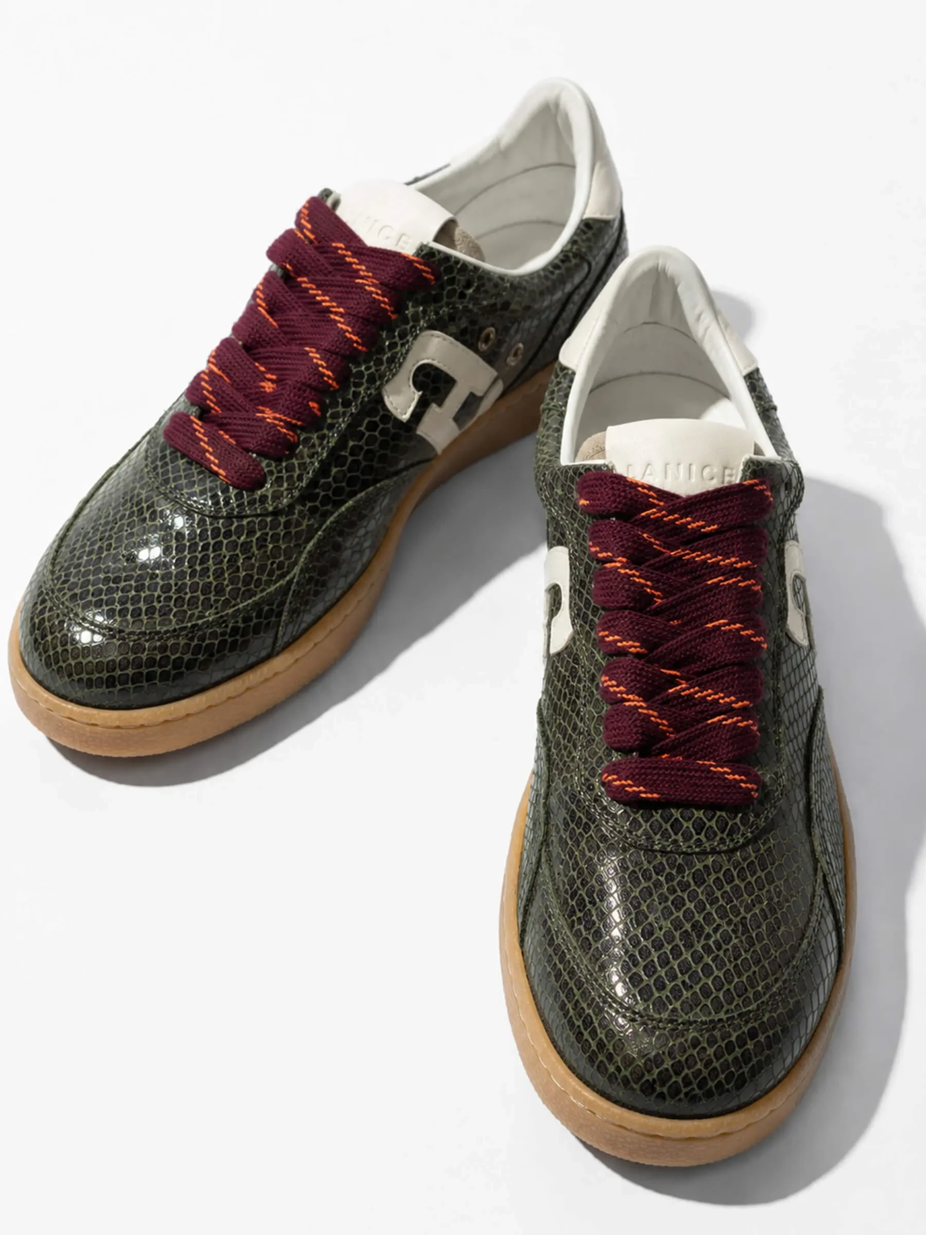 Sneakers Dames Handbal Vintage Stanley Groen Snake