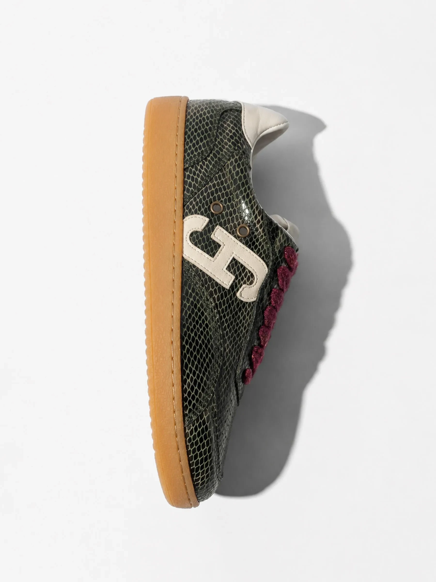 Sneakers Dames Handbal Vintage Stanley Groen Snake