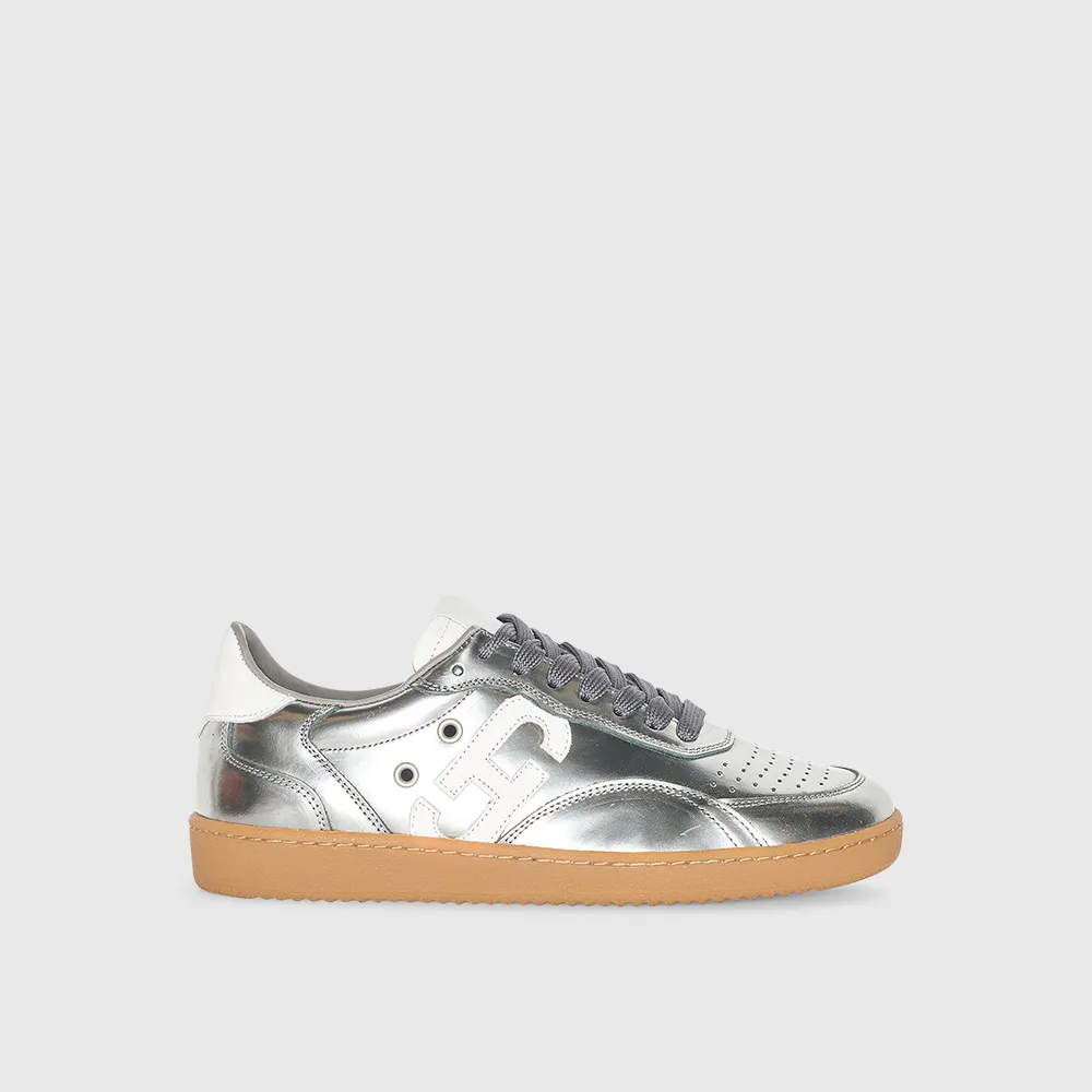 Sneakers Dames Handbal Vintage Stanley Zilver Spiegel
