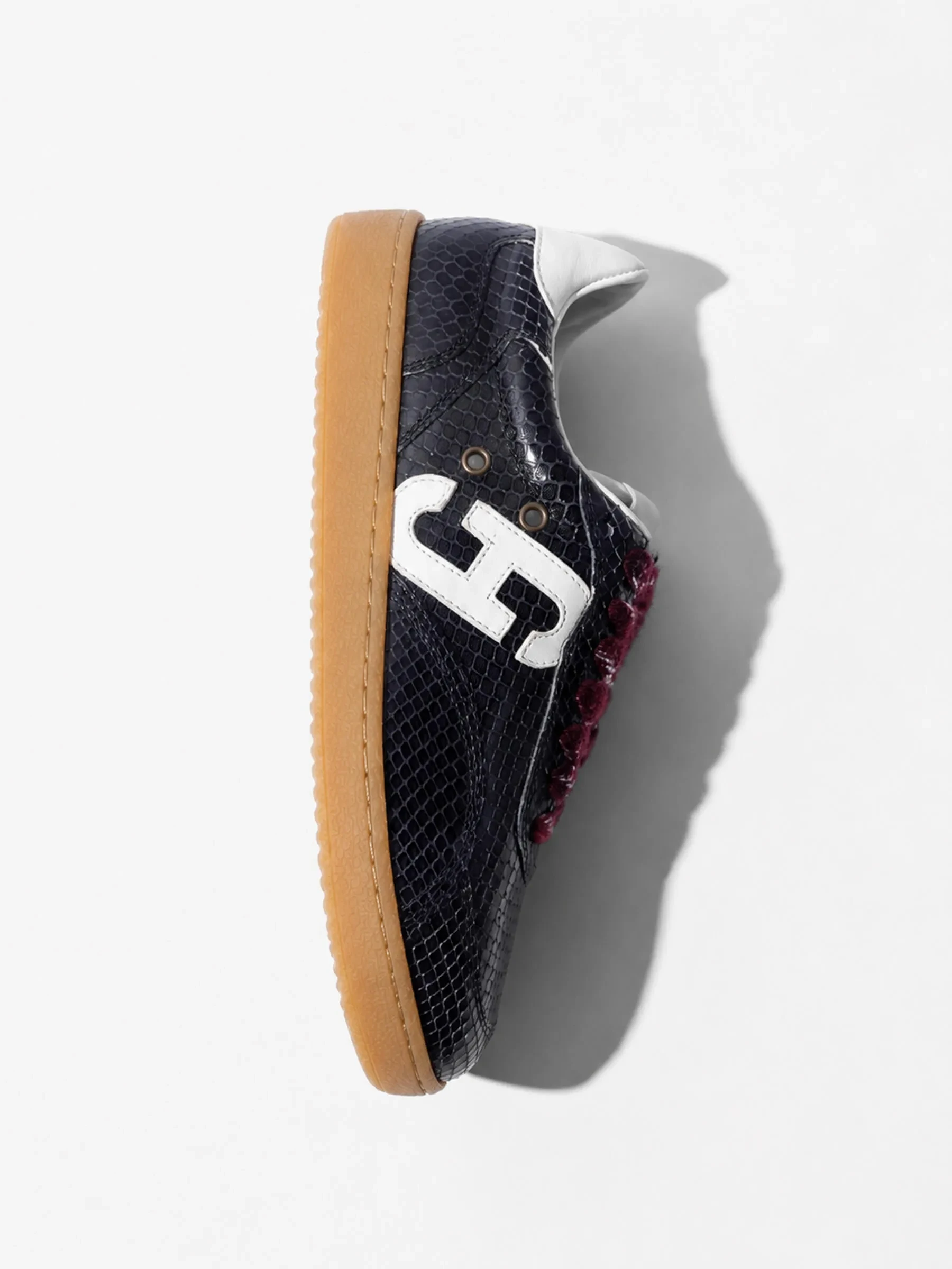 Sneakers Dames Handbal Vintage Stanley Zwart Snake