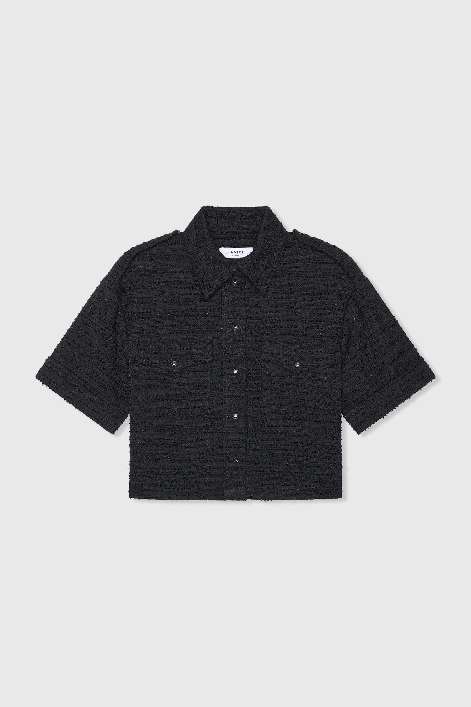 Spike Zwart Tweed Lurex