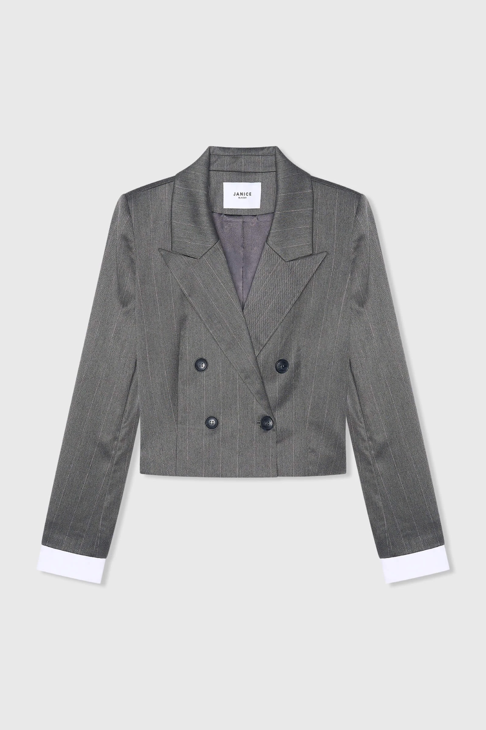 Stan Grijs Streep Lurex