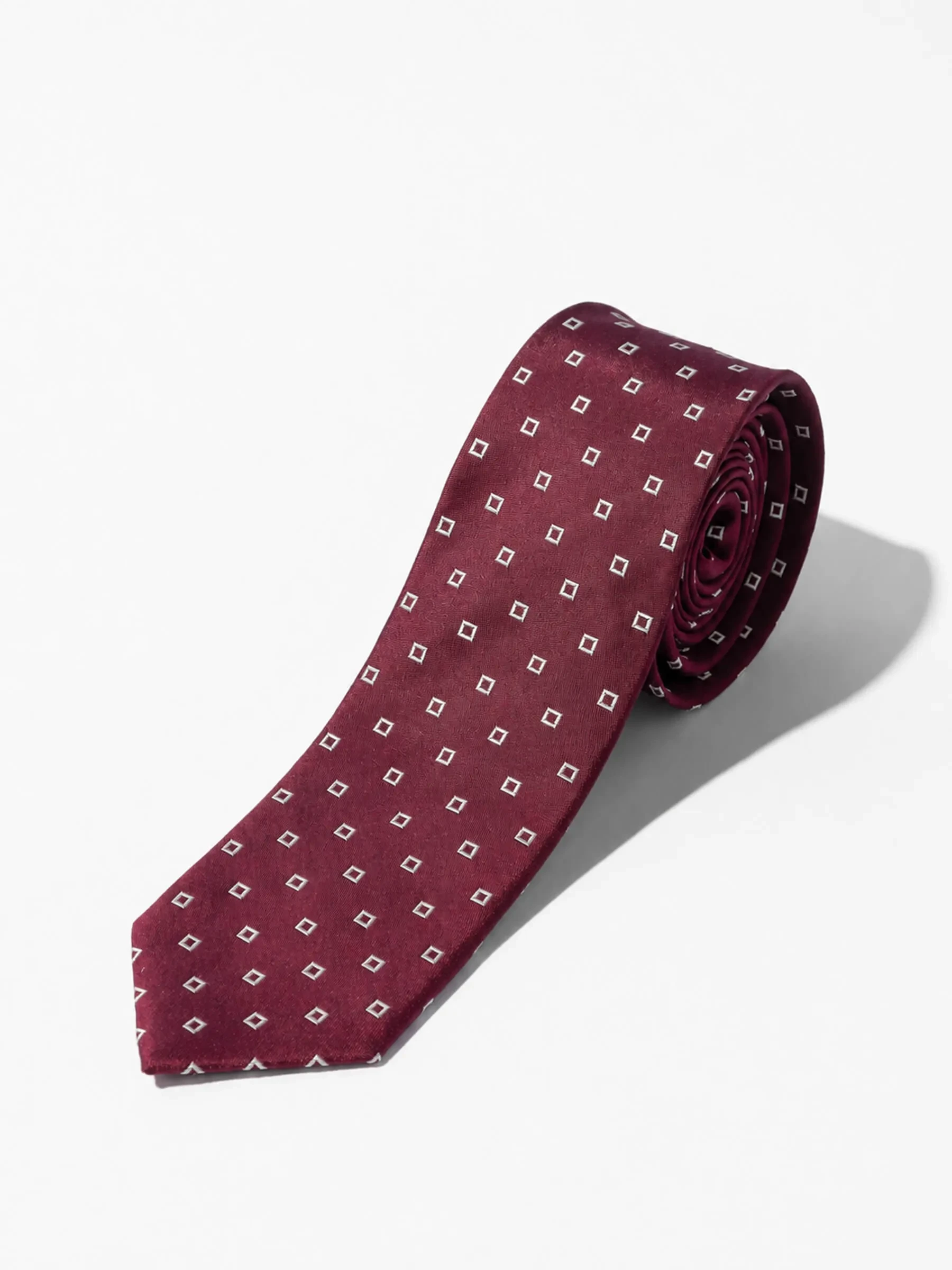 Stropdas Zijde Burgundy Sir