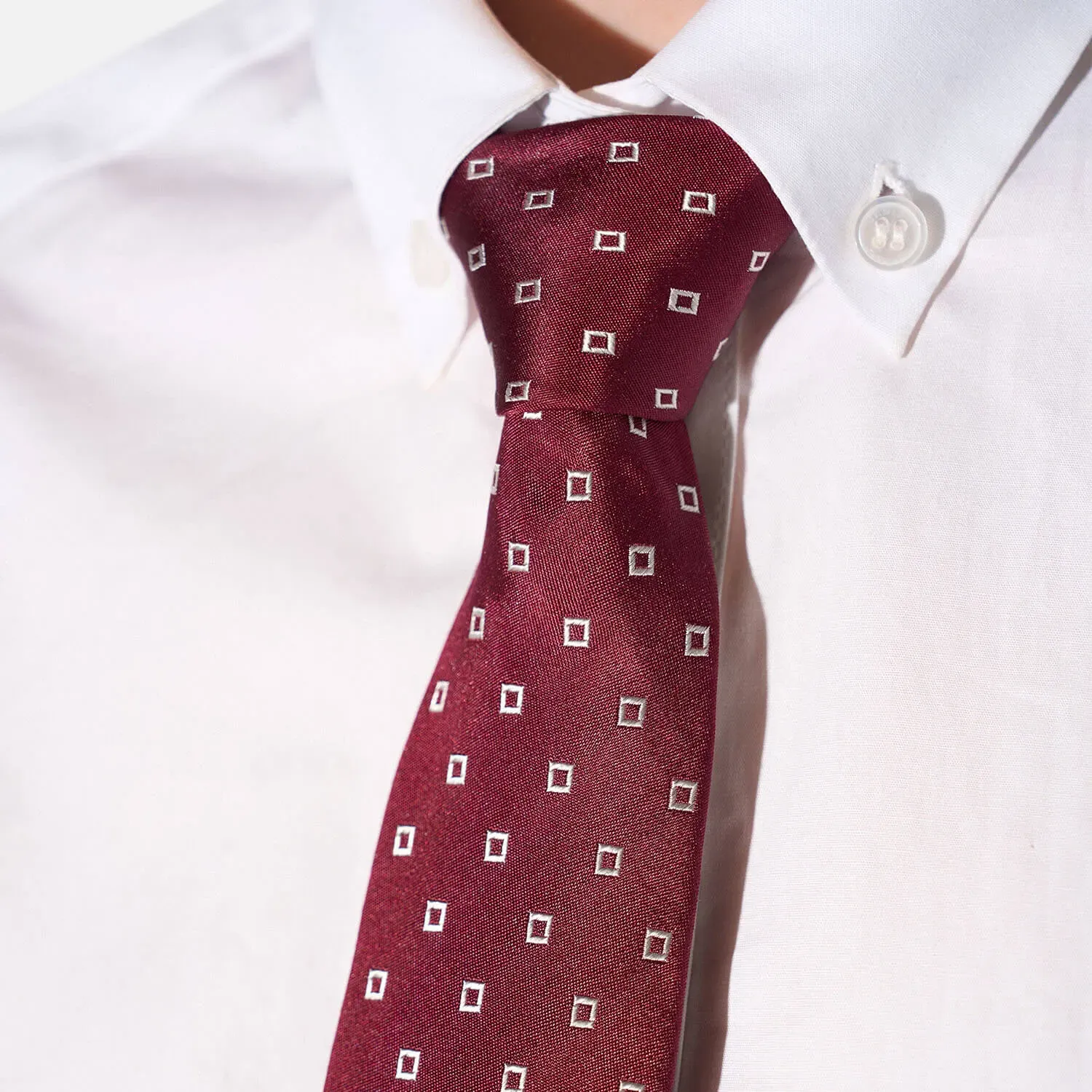 Stropdas Zijde Burgundy Sir