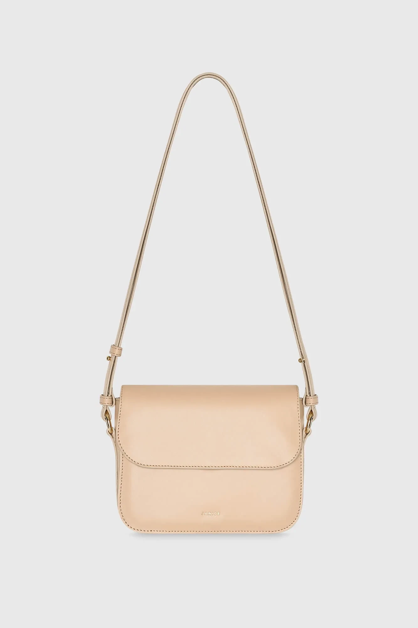 Leren Dames Tas Elias Beige