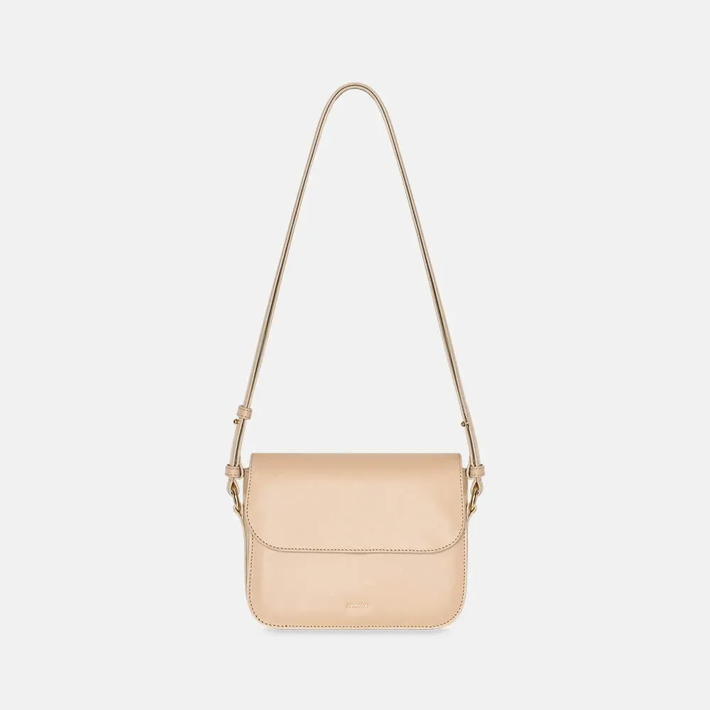 Leren Dames Tas Elias Beige