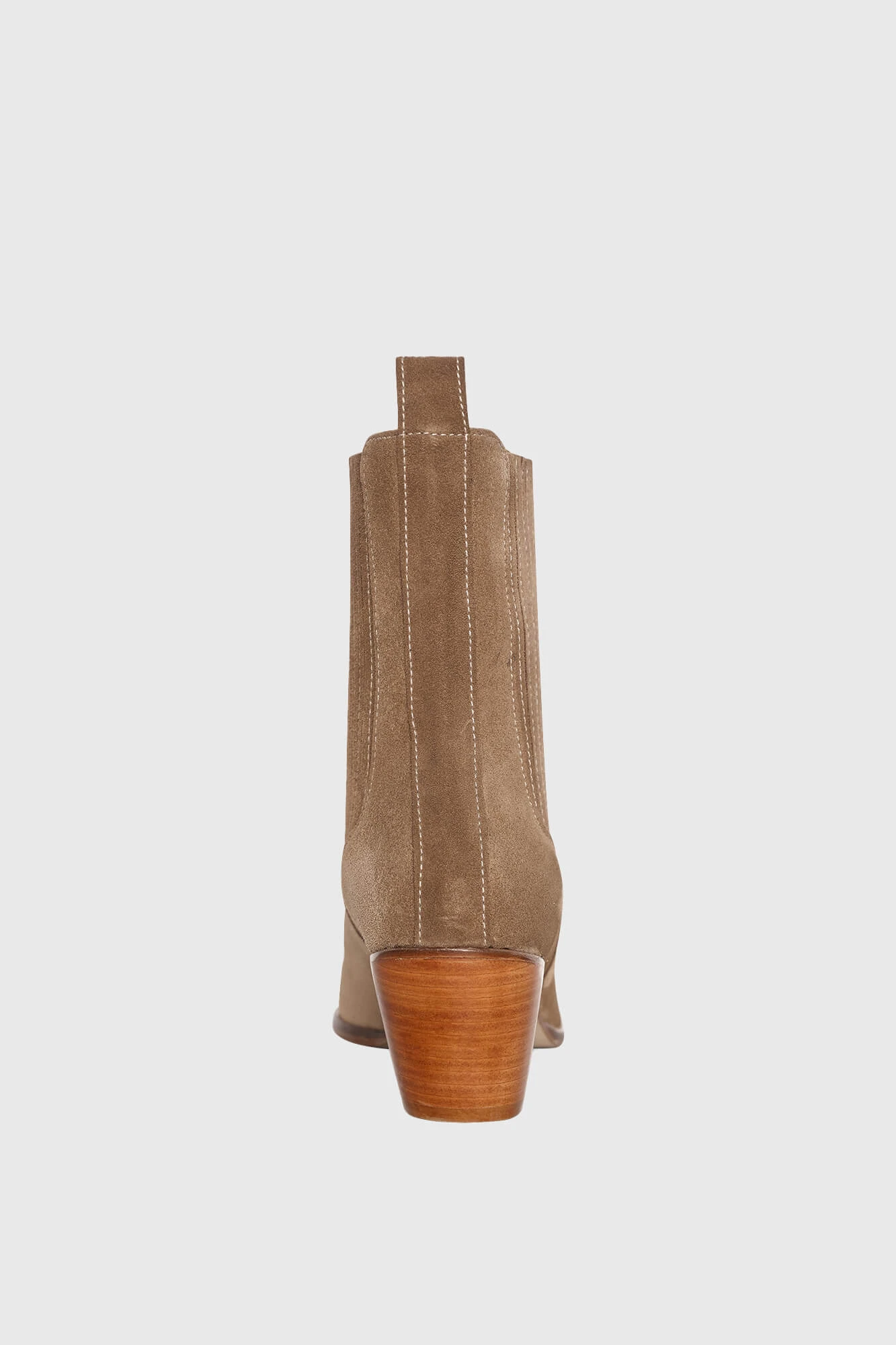 Enkellaars Western Dames Suede Colt Cognac
