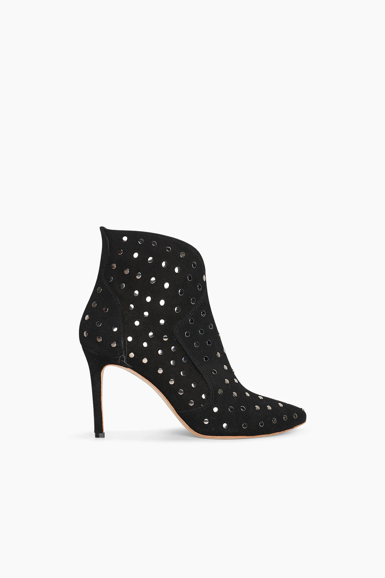 Laarsje Dames Suede Stewart Zwart Studs