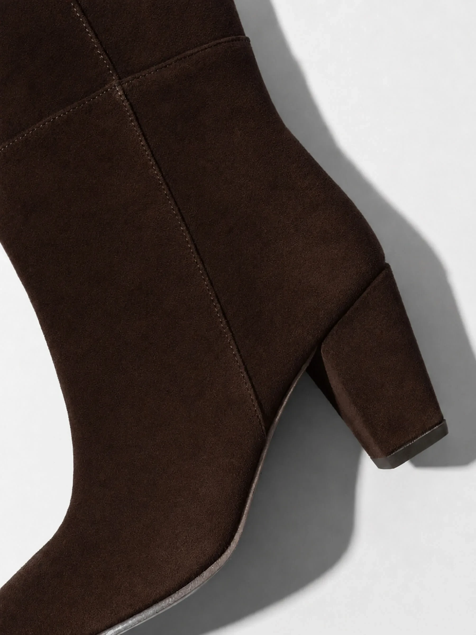 Suede Overknee Laarzen Cody Donker Bruin