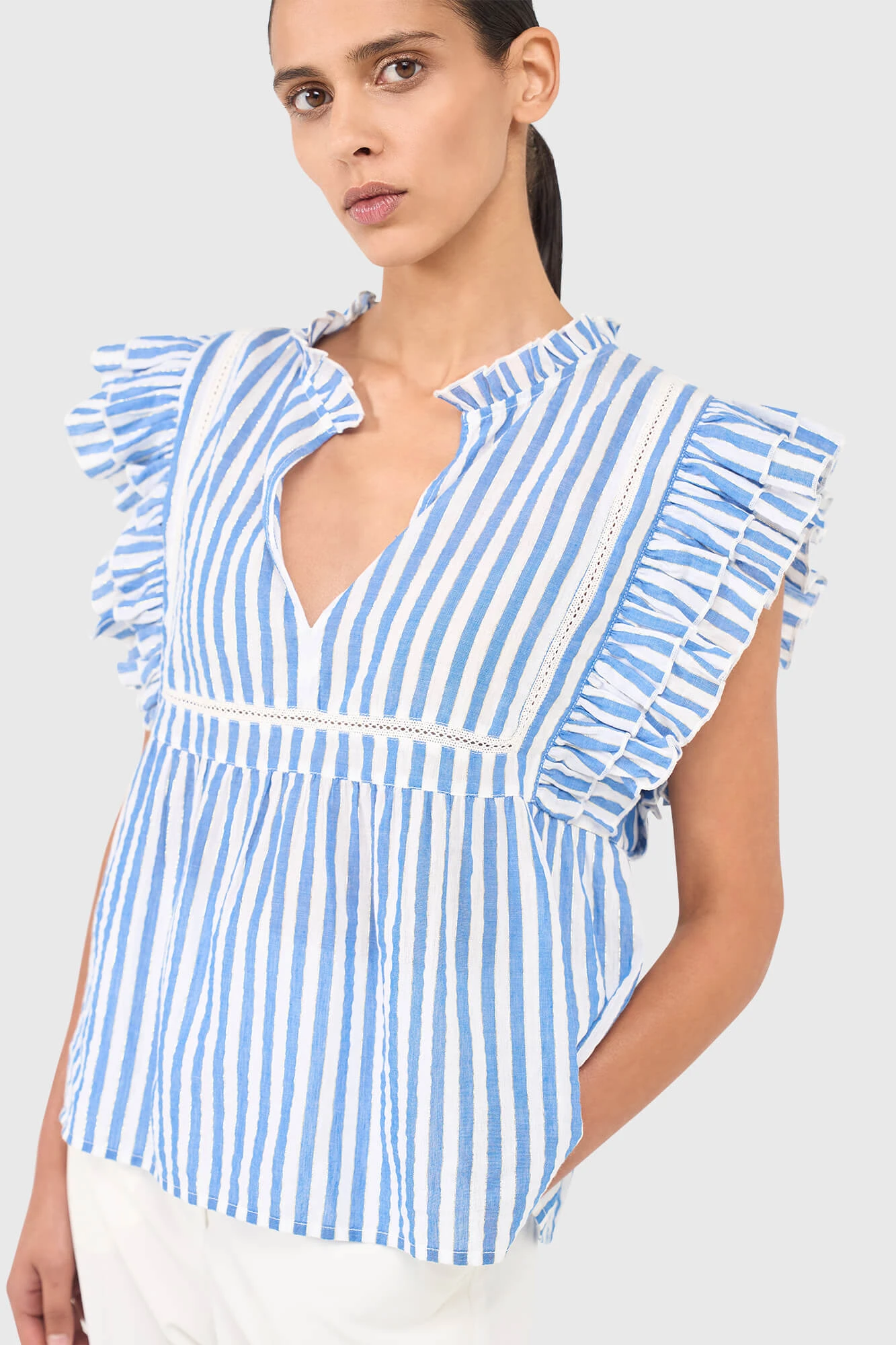Carson Blouse Gestreept