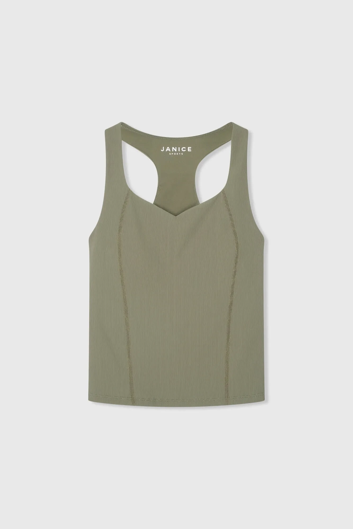 Top Dames Sport Bh Yoga Ryle Groen Rib