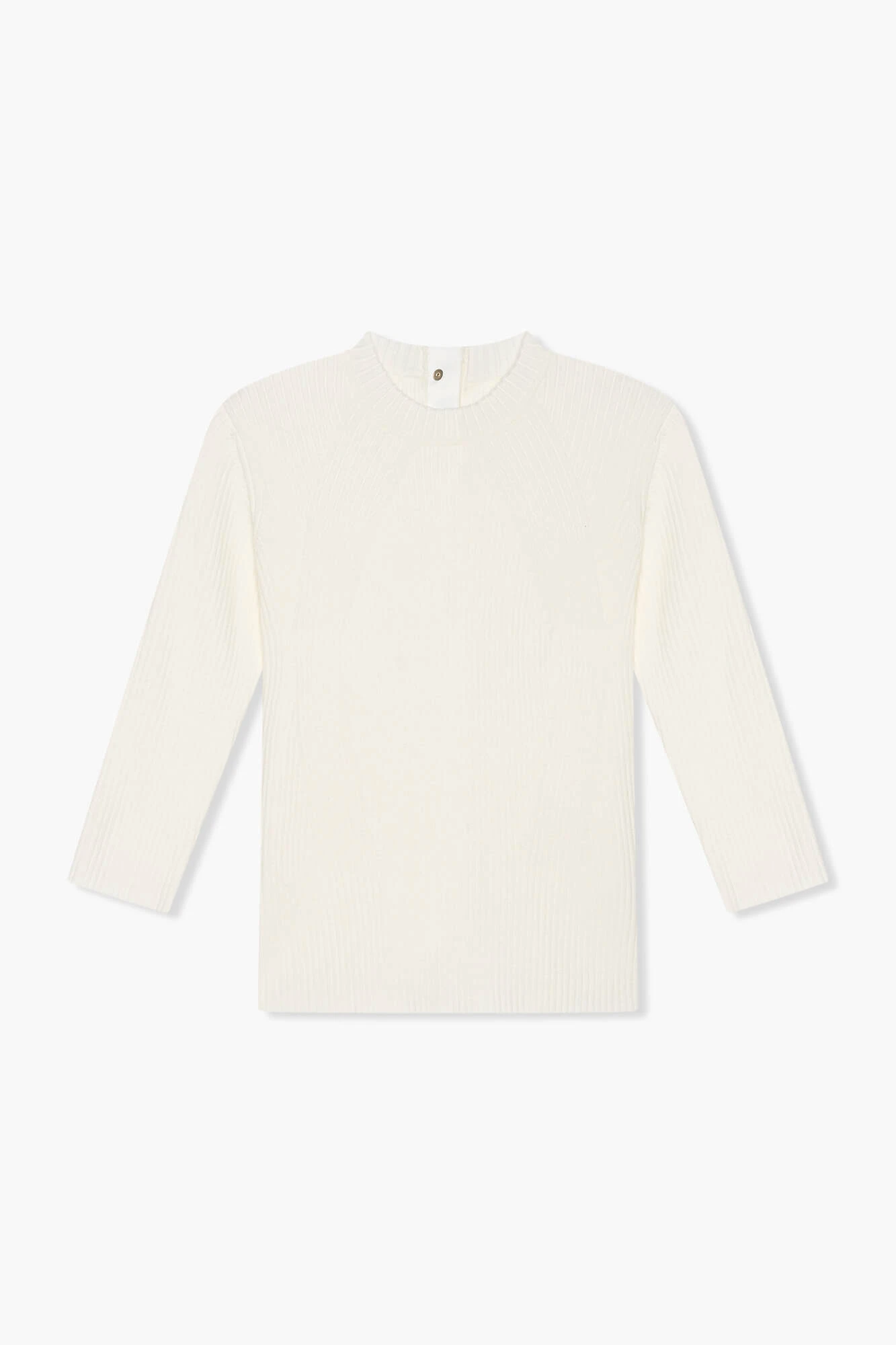 Top Gebreid Viscose Logo Drukker Rug Alec Off White