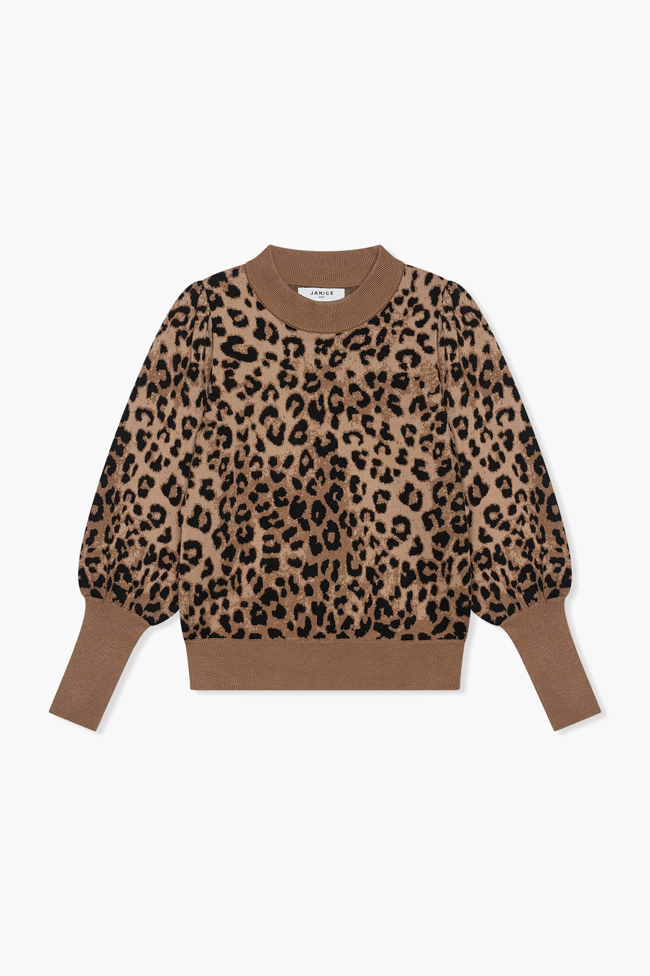 Trui Dames Pof Mouw Viscose Jay Panterprint