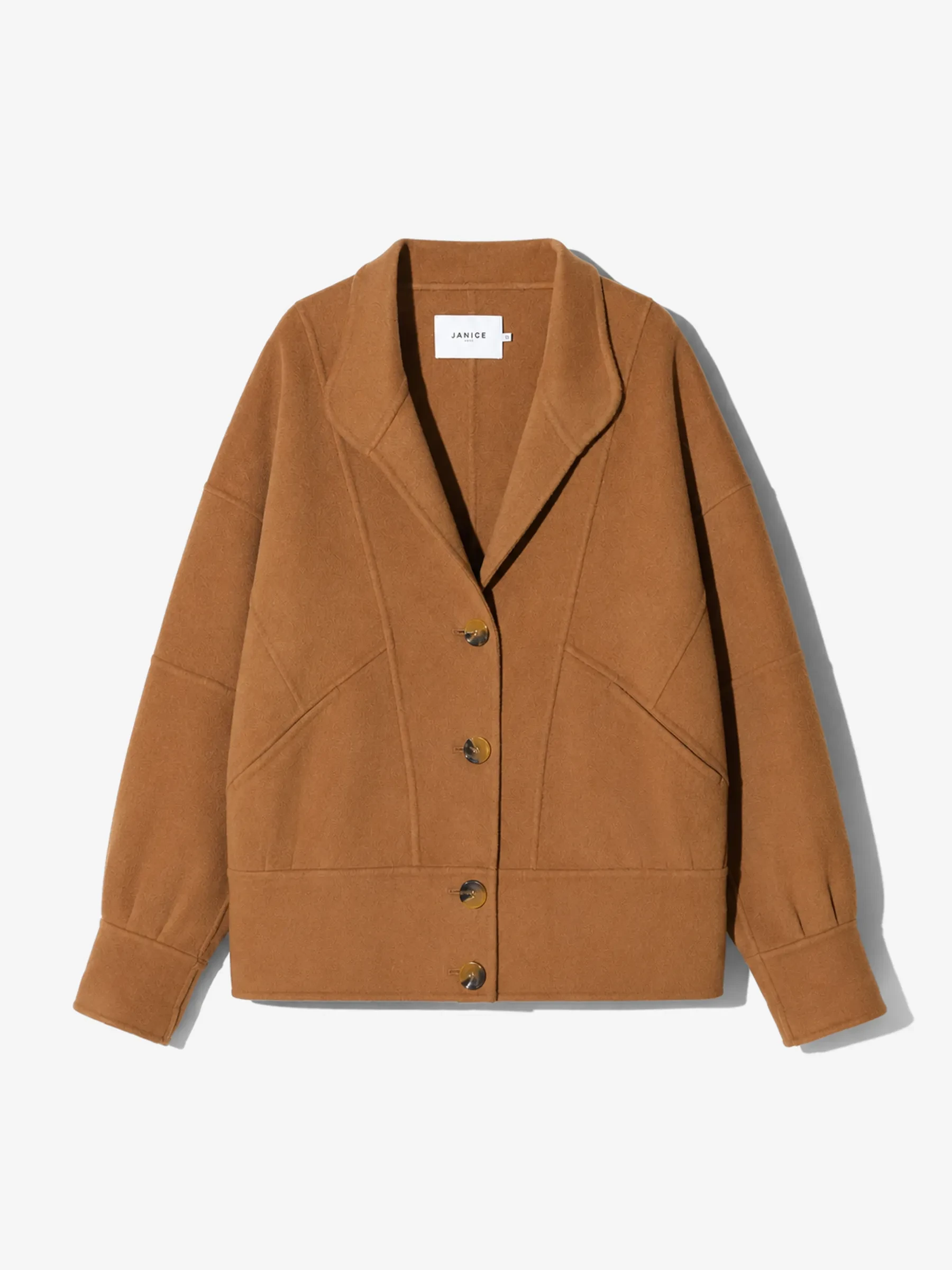 Vintage Cashmere Dames Jas Seth Cognac