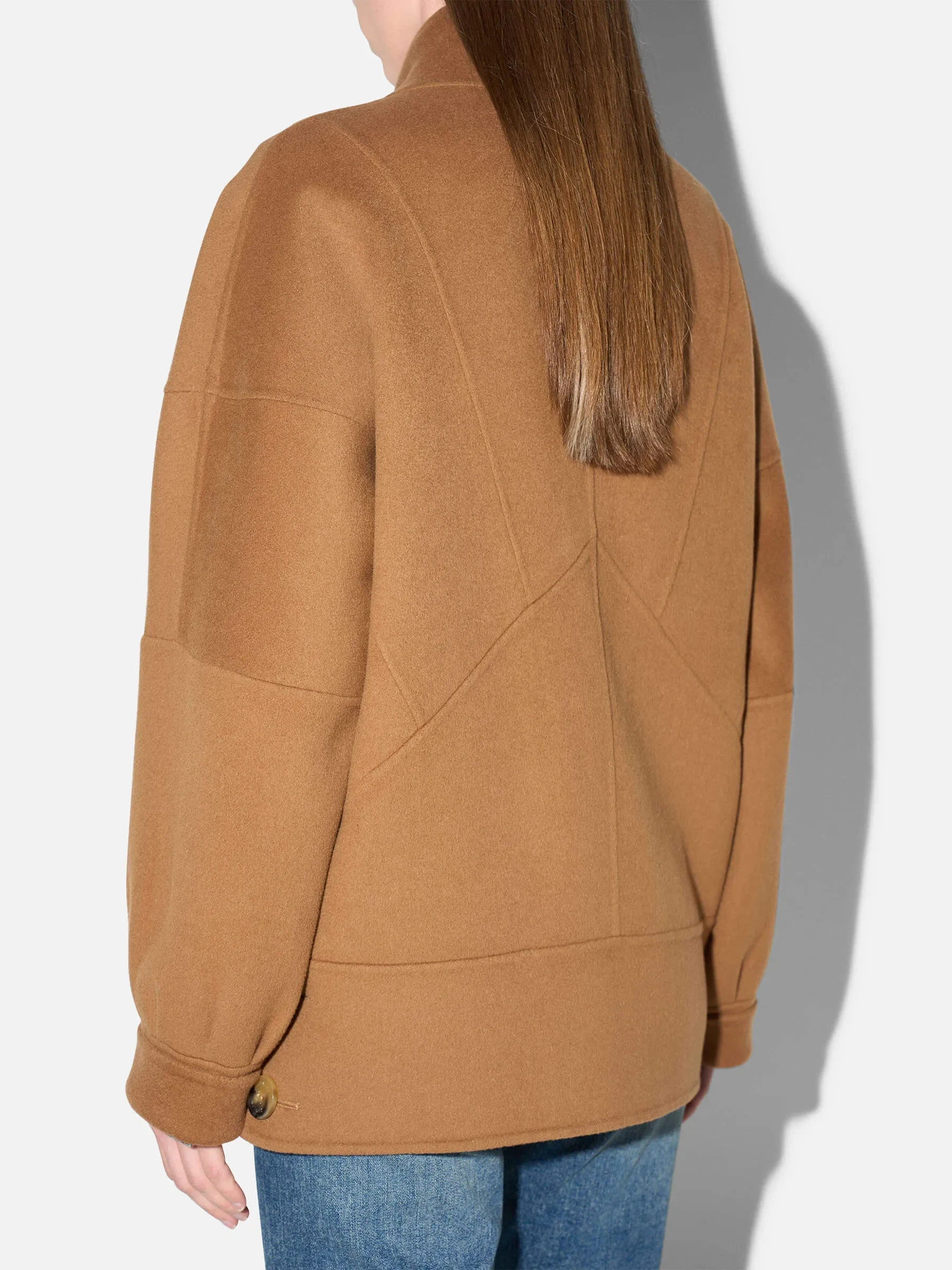 Vintage Cashmere Dames Jas Seth Cognac