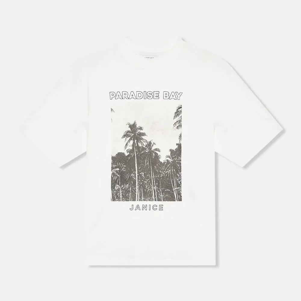 Wit Dames Shirt Katoen Adam Paradise