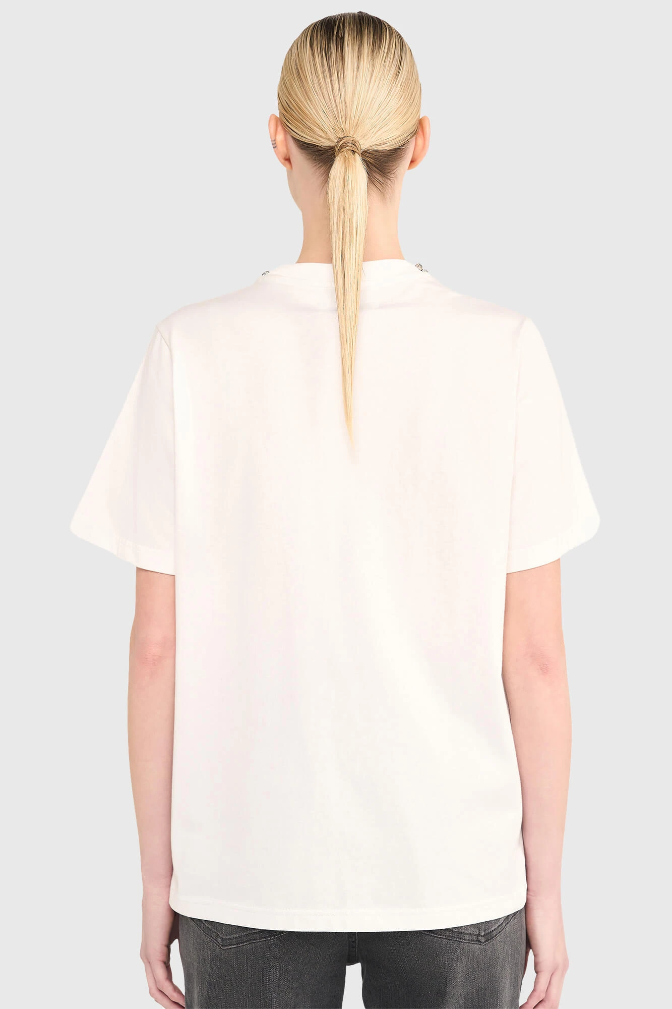Shirt Dames Steentjes Rock Wit