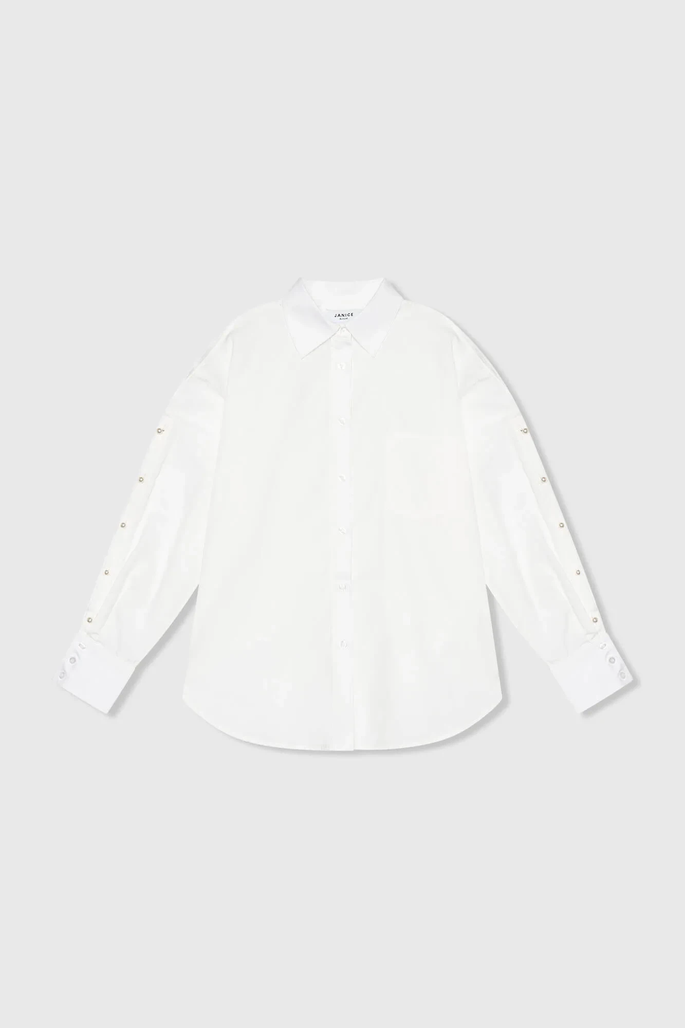 Witte Katoenen Blouse Dames Katoen Paul
