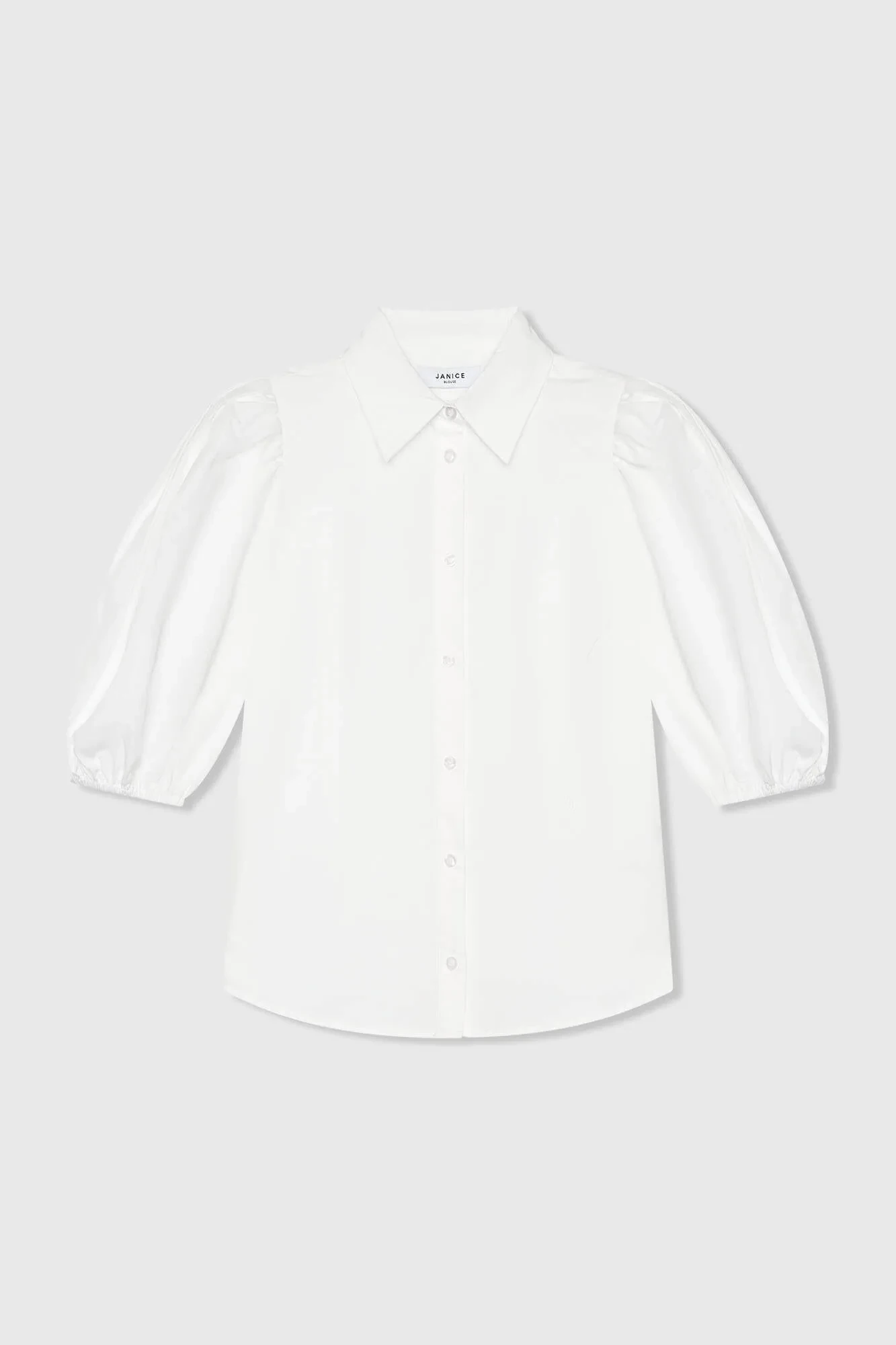 Witte Katoenen Blouse Dames Lars Wit