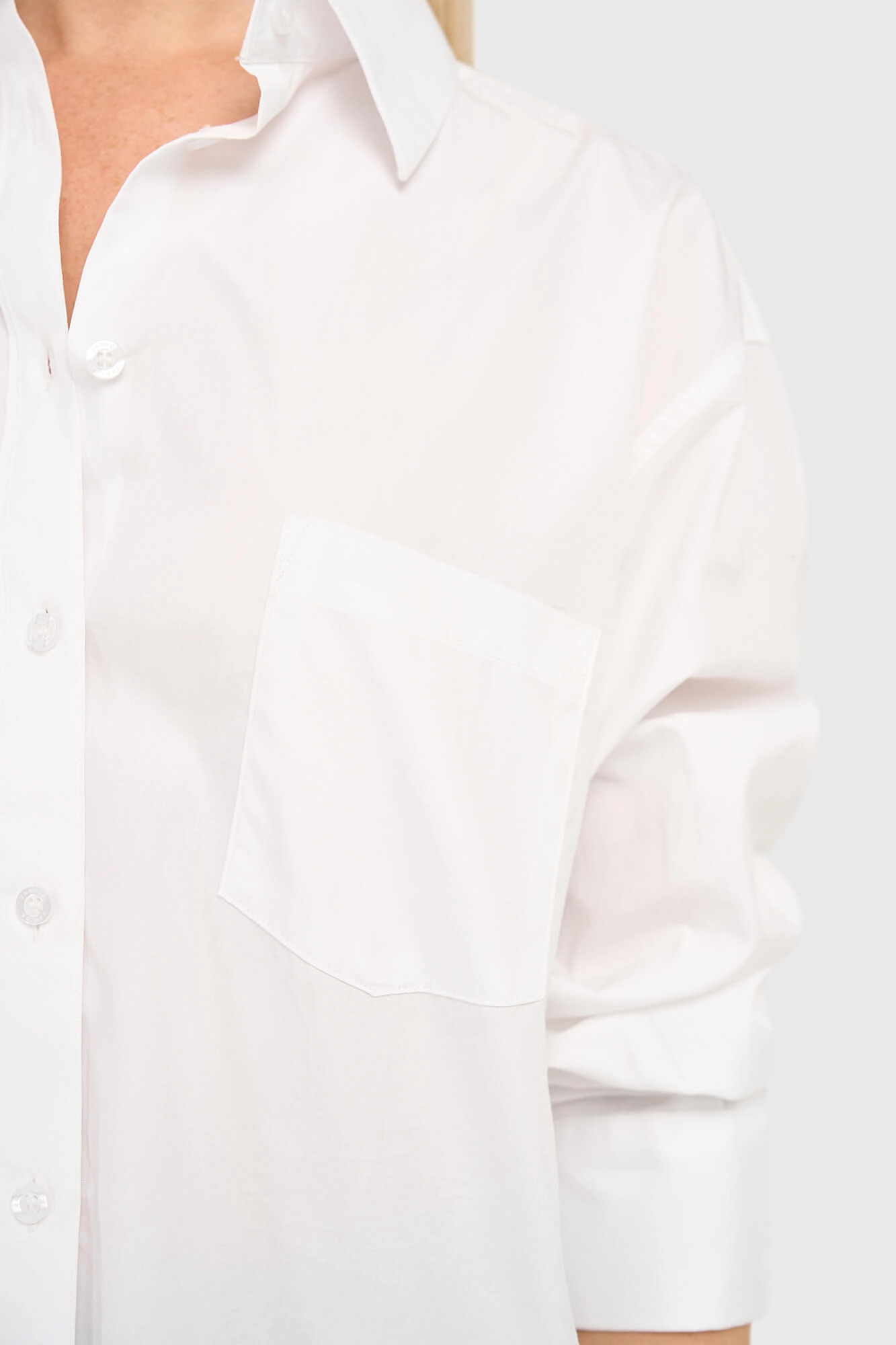Witte Katoenen Dames Blouse Lange Mouw Kygo Janice 04