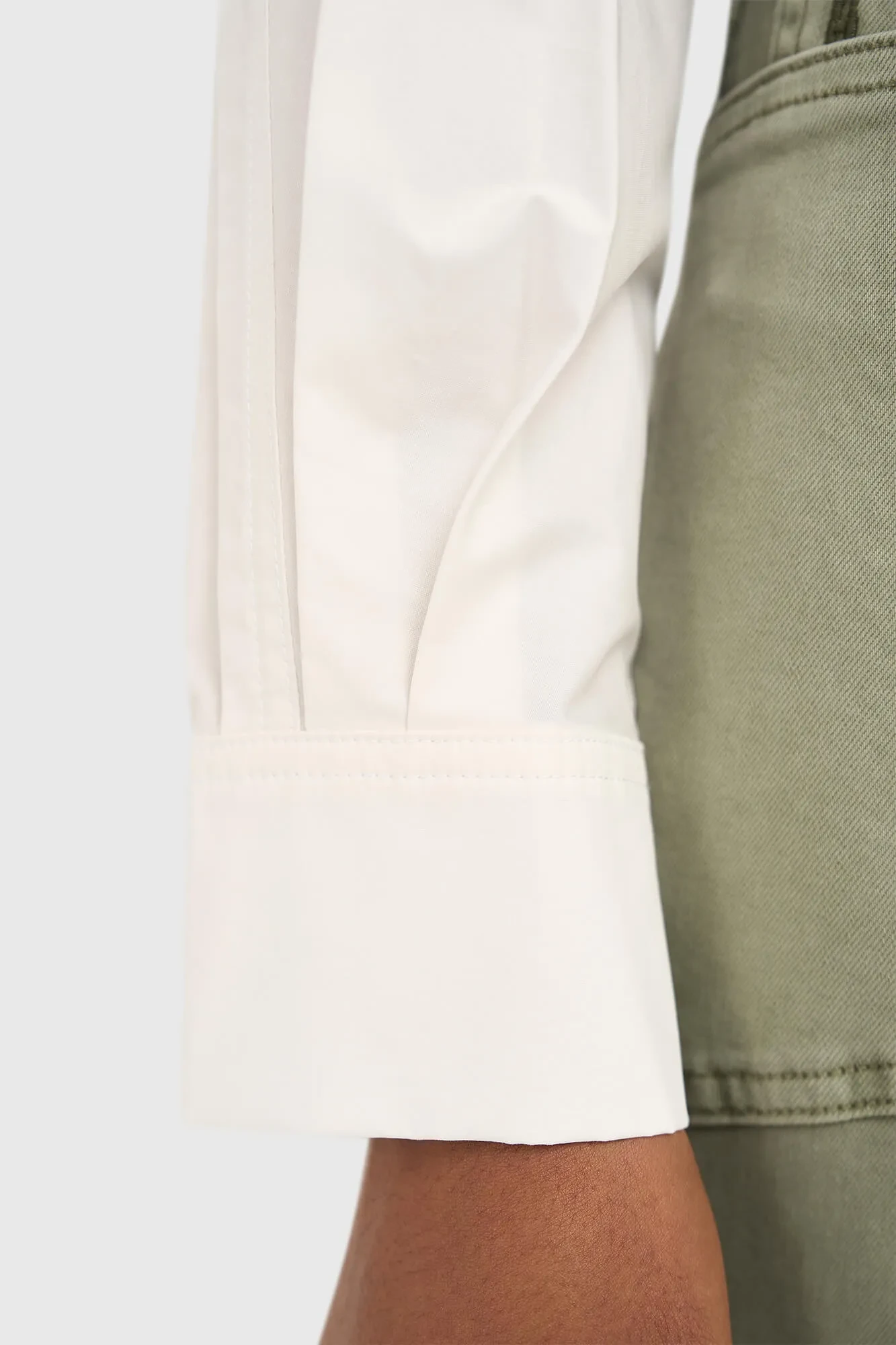 Witte Katoenen Strik Blouse Dames David