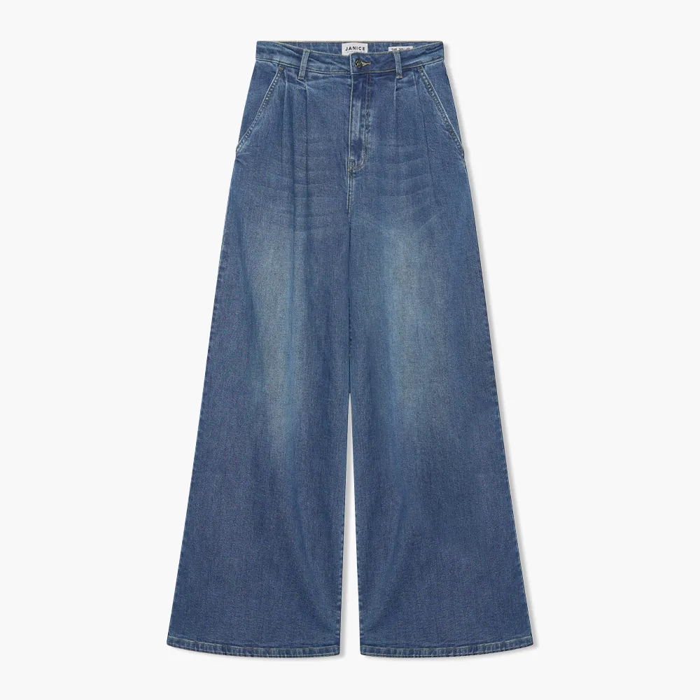 Jeans Dames Wijde Pijp Dollar Blauw 111