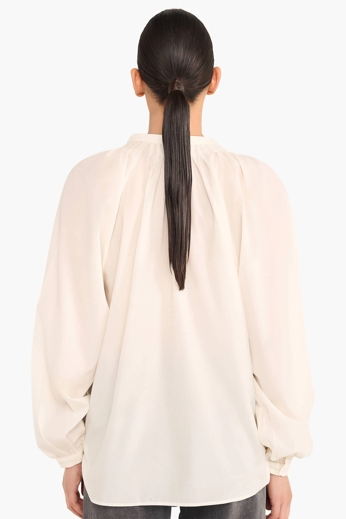 Zijden Dames Blouse Landon Off White