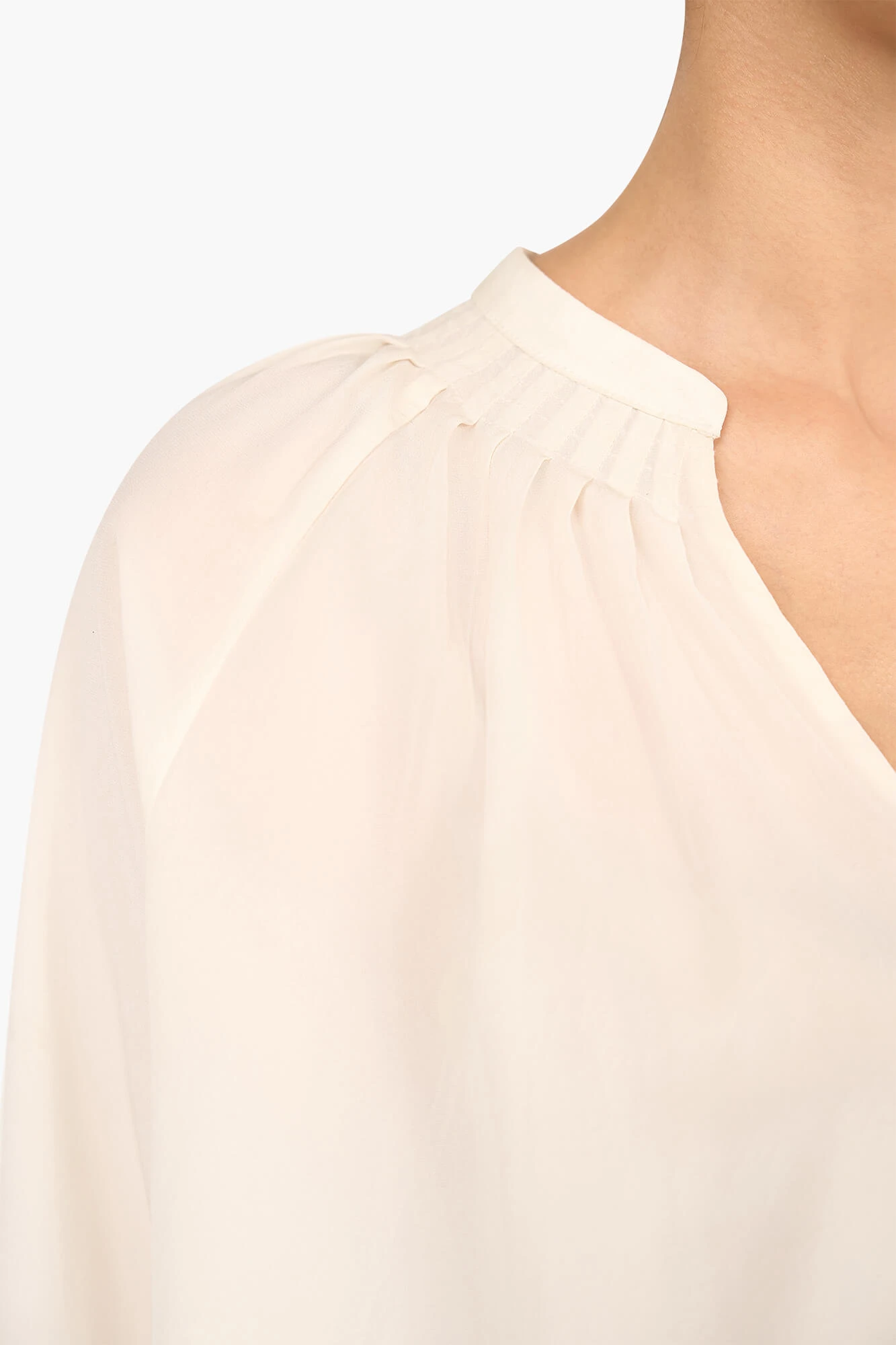 Zijden Dames Blouse Landon Off White