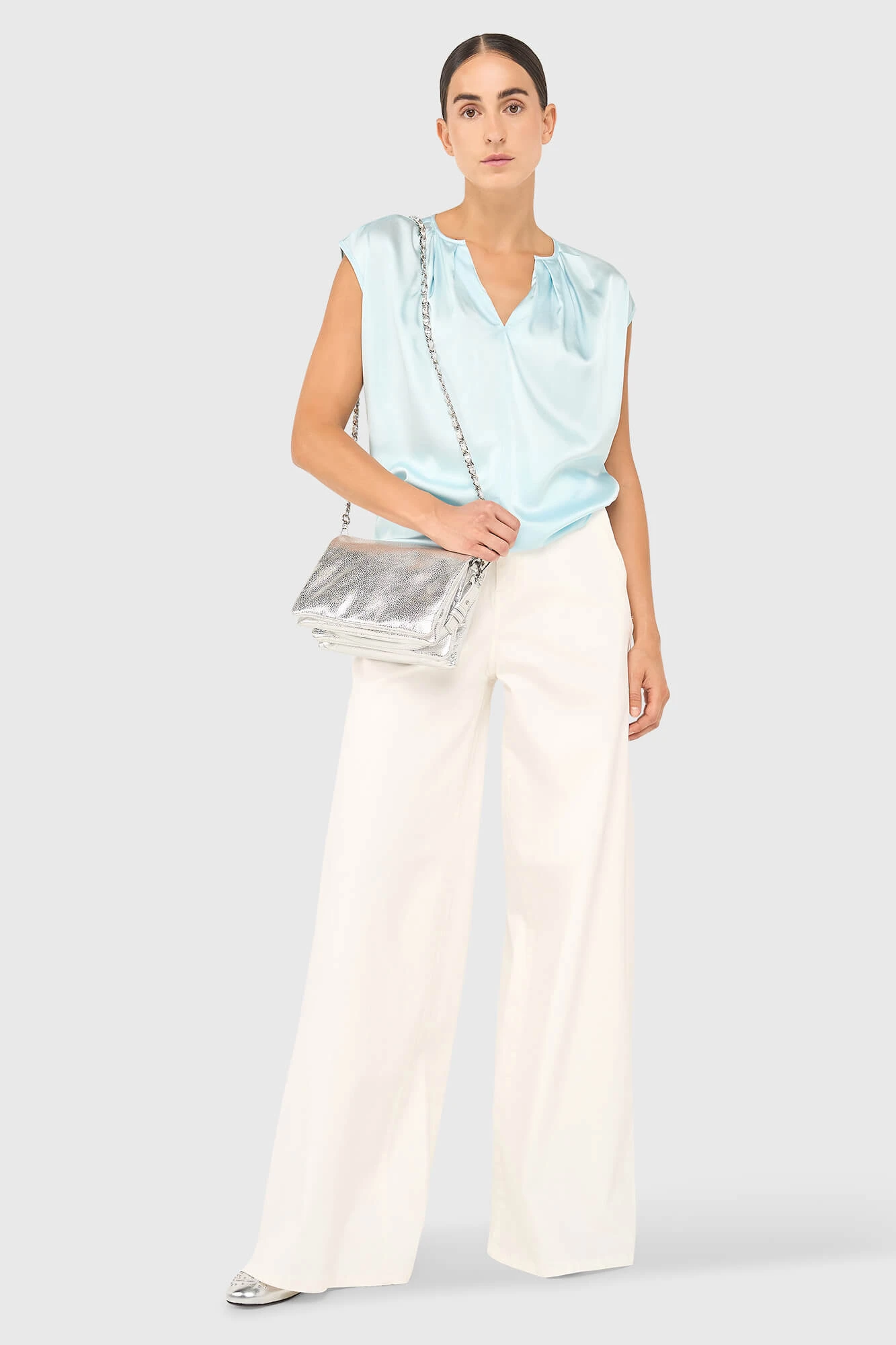 Ross Top Licht Blauw